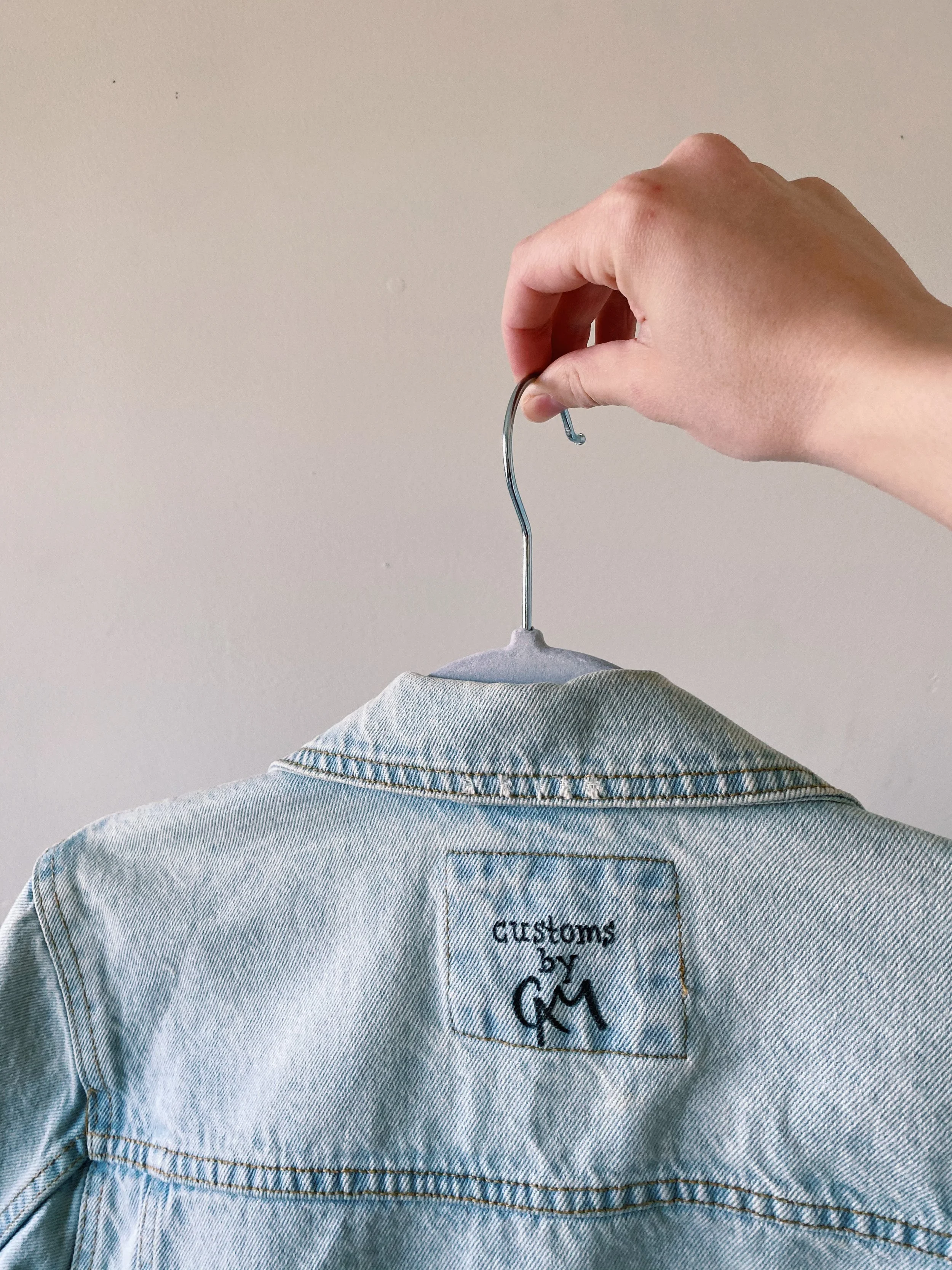 customsbycam jean jacket