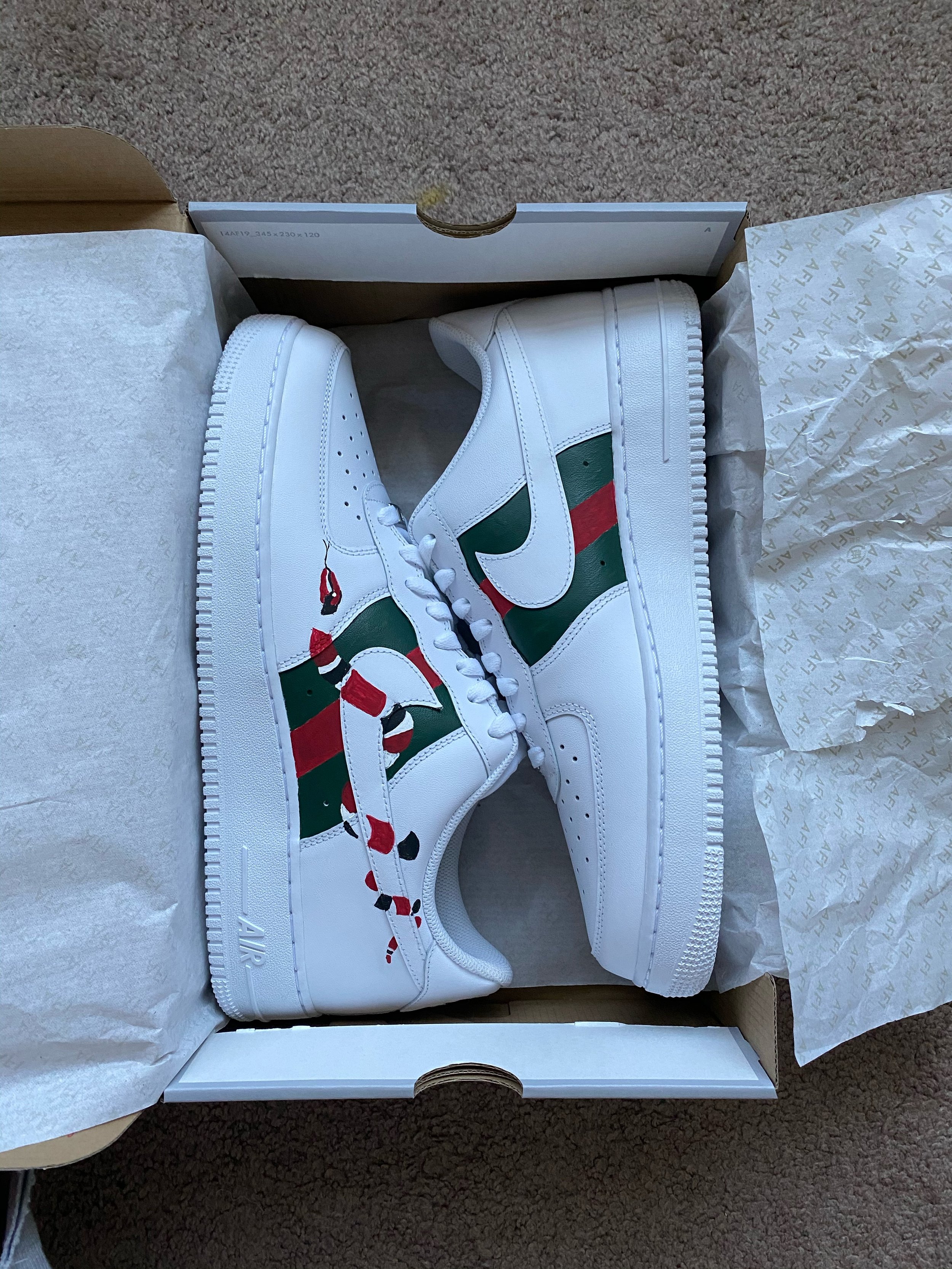 Gucci Snake Air Forces 