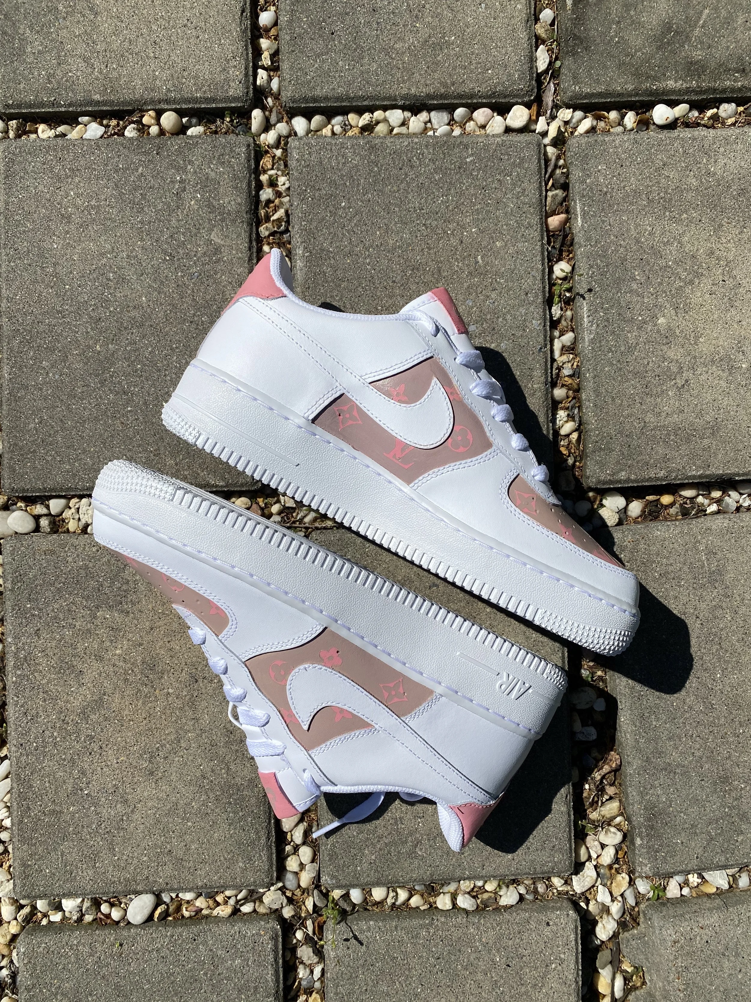 LV Pink & Tan Air Forces