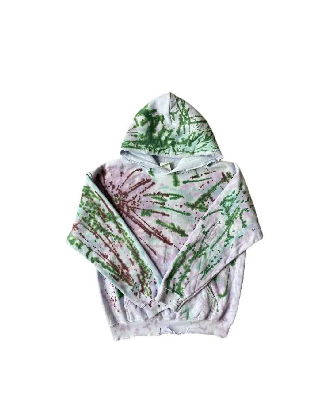Distressed Tye Dyed Hoodie