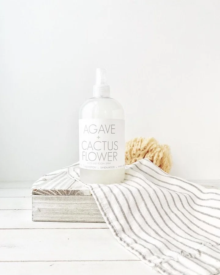 White Mist Room Spray Agave + Cactus Flower sponge, stripe linen.jpeg