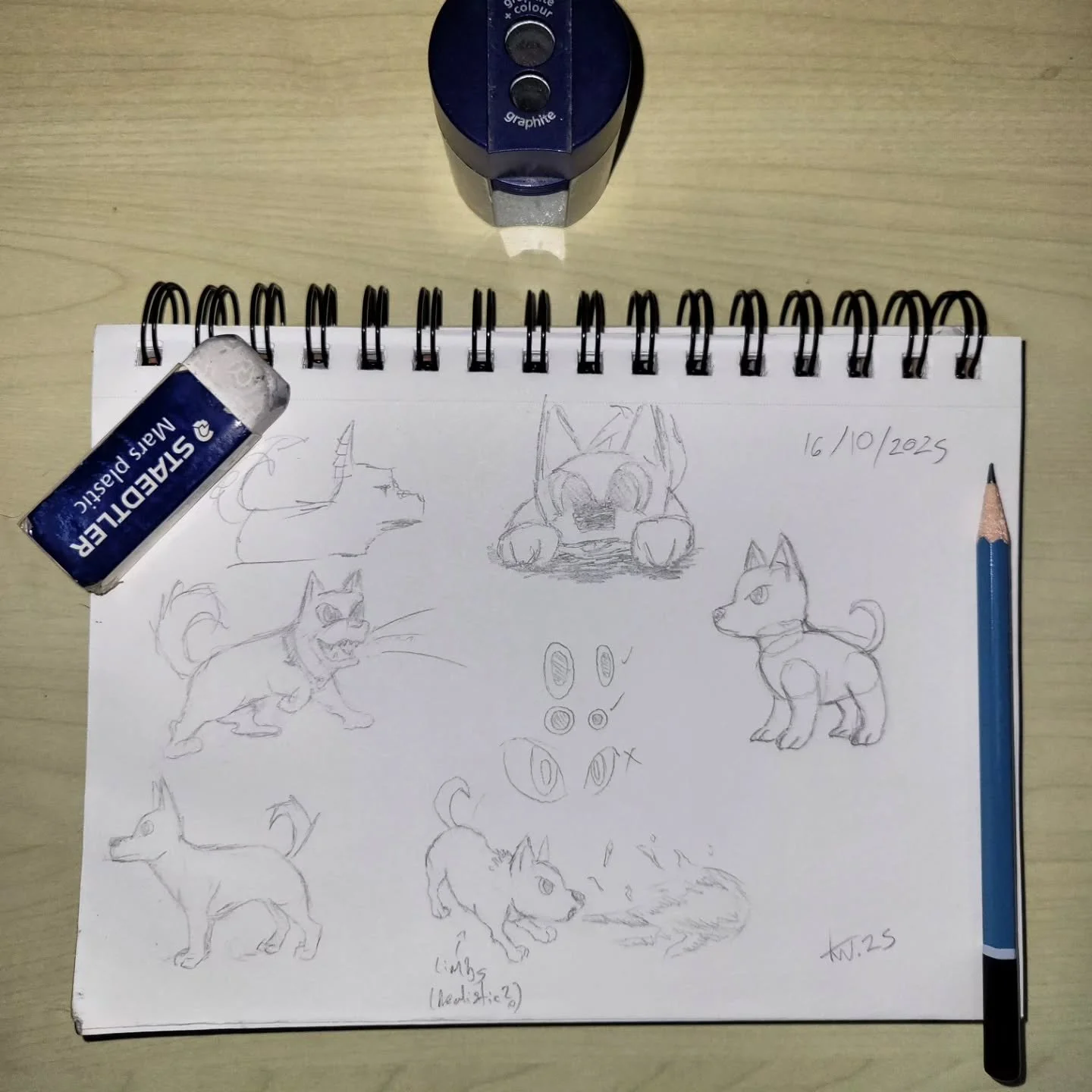 Bocetos de un perrito para un proyecto. La línea entre el realismo y la caricatura se debe trazar en relación a la intención. Lo correcto es lo que más se acerque a la visión del artista y su cliente.
.
.
.
#transfo