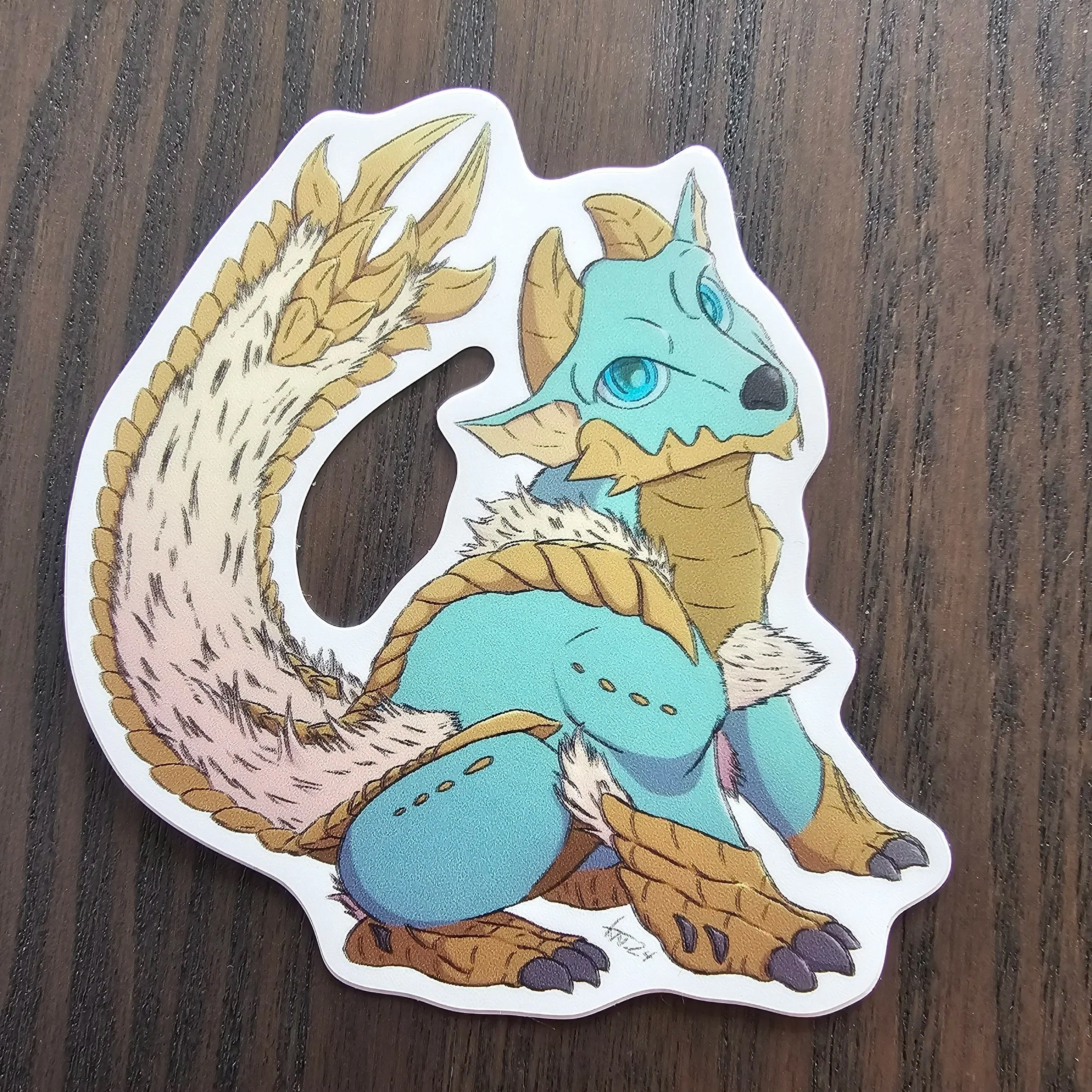 Monster Hunter Zinogre Semi-glossy Sticker