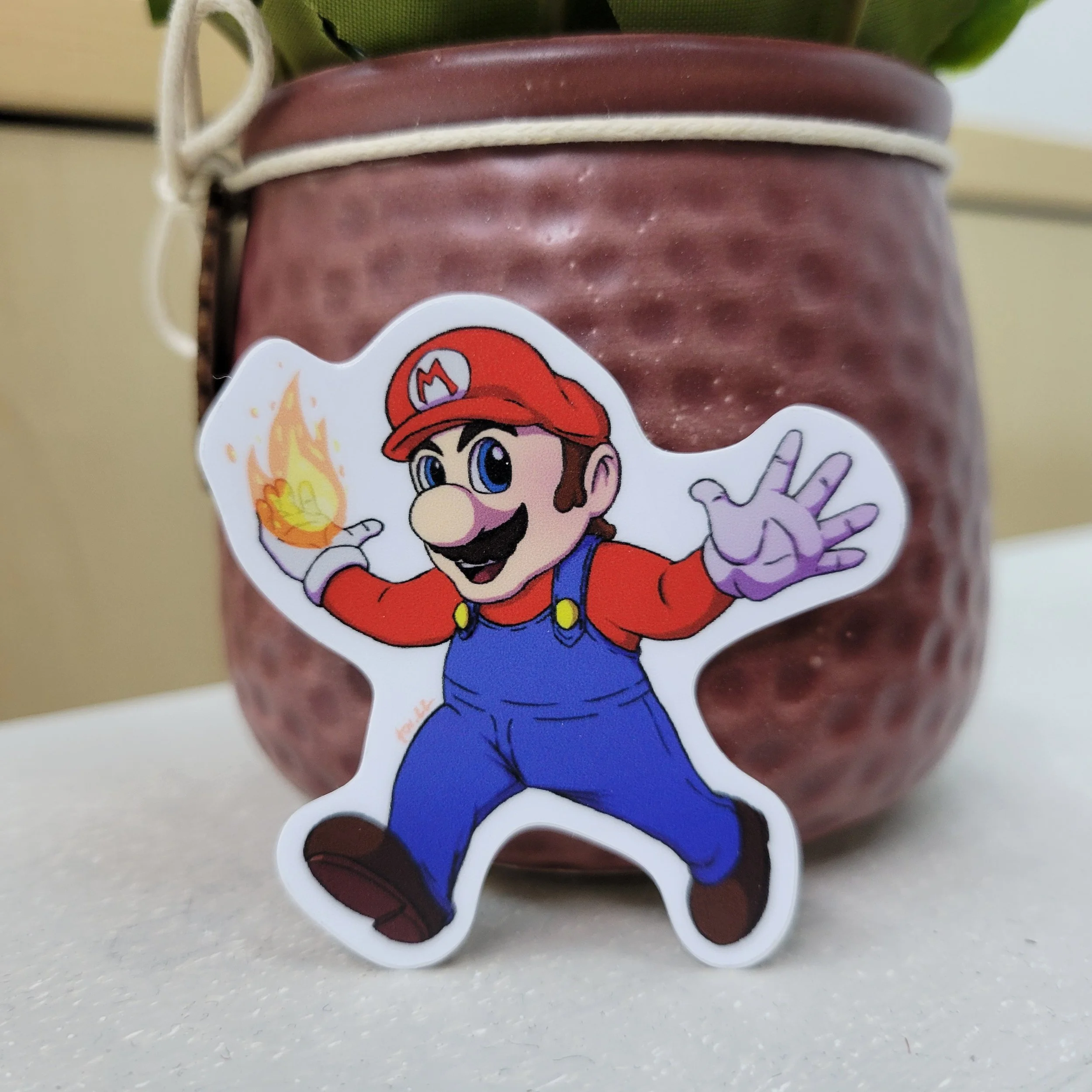 Mario Semi-glossy Sticker