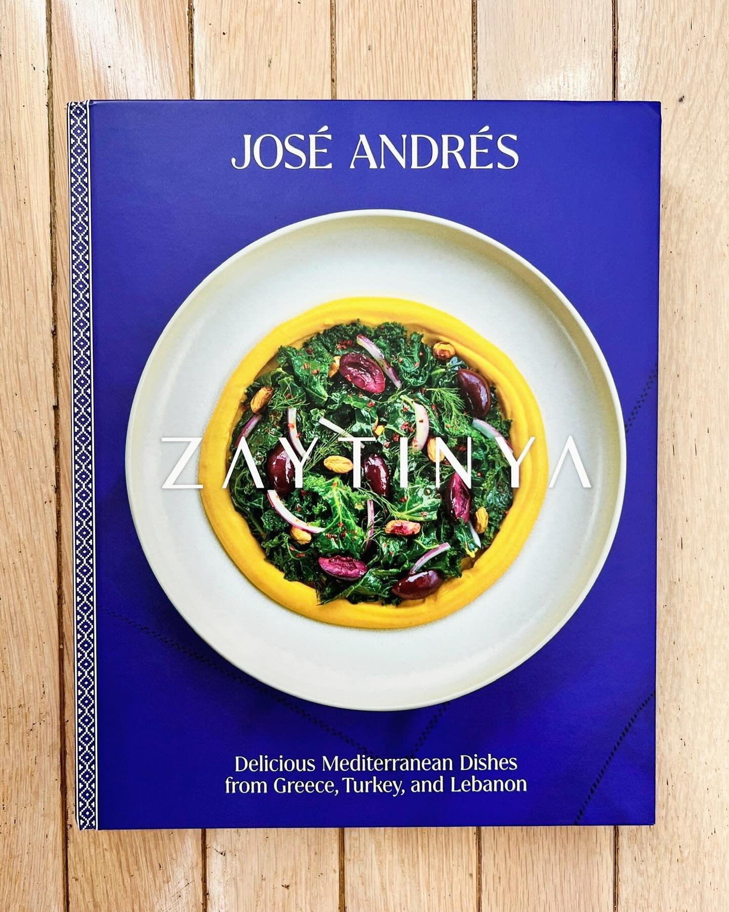 Thank you @eccobooks for the gifted copy of @chefjoseandres latest cookbook, ZAYTINYA: Delicious Mediterranean Dishes from Greece, Turkey, and Lebanon. For over 20 years, @zaytinya restaurant has been a premier dining destination in DC. It&rsquo;s on