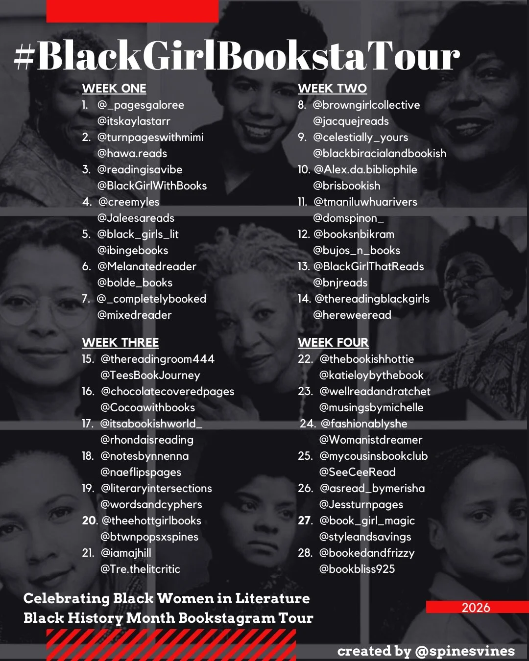 THE WAIT IS OVER. WE&rsquo;RE BACK!! 🎉📚💃🏽⁣
Black History Month starts tomorrow, February 1st, and so does the @blackgirlbookstatour! For 7 years, this tour has celebrated Black women in literature. While we read books by phenomenal Black women al