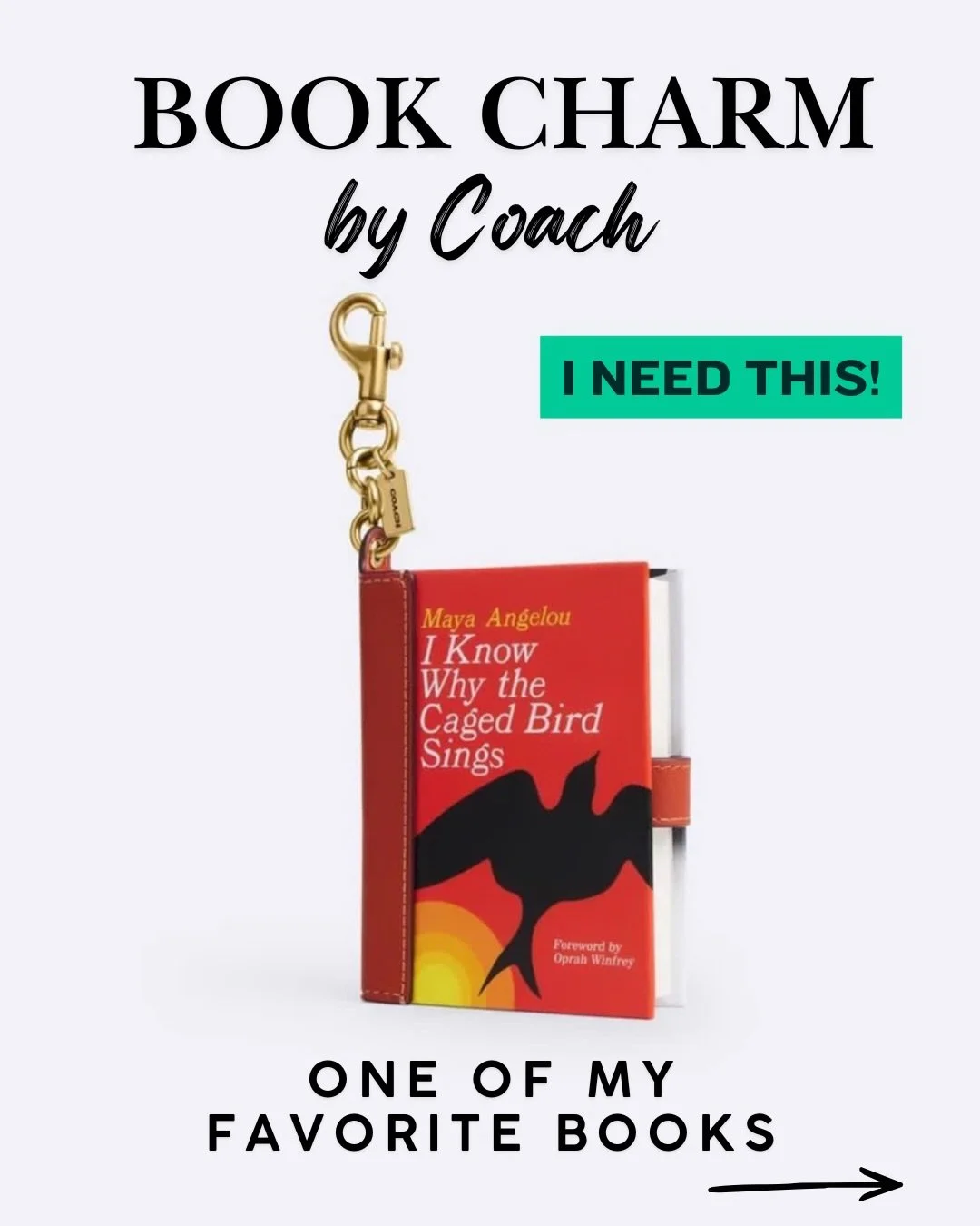 Seems like we are  all collectively obsessing over @coach &lsquo;s mini book charms, and I&rsquo;m fully manifesting getting the charm of one of my favorite books in my hands. 🧡📚

I pulled together a few moments I&rsquo;ve shared over the years wit