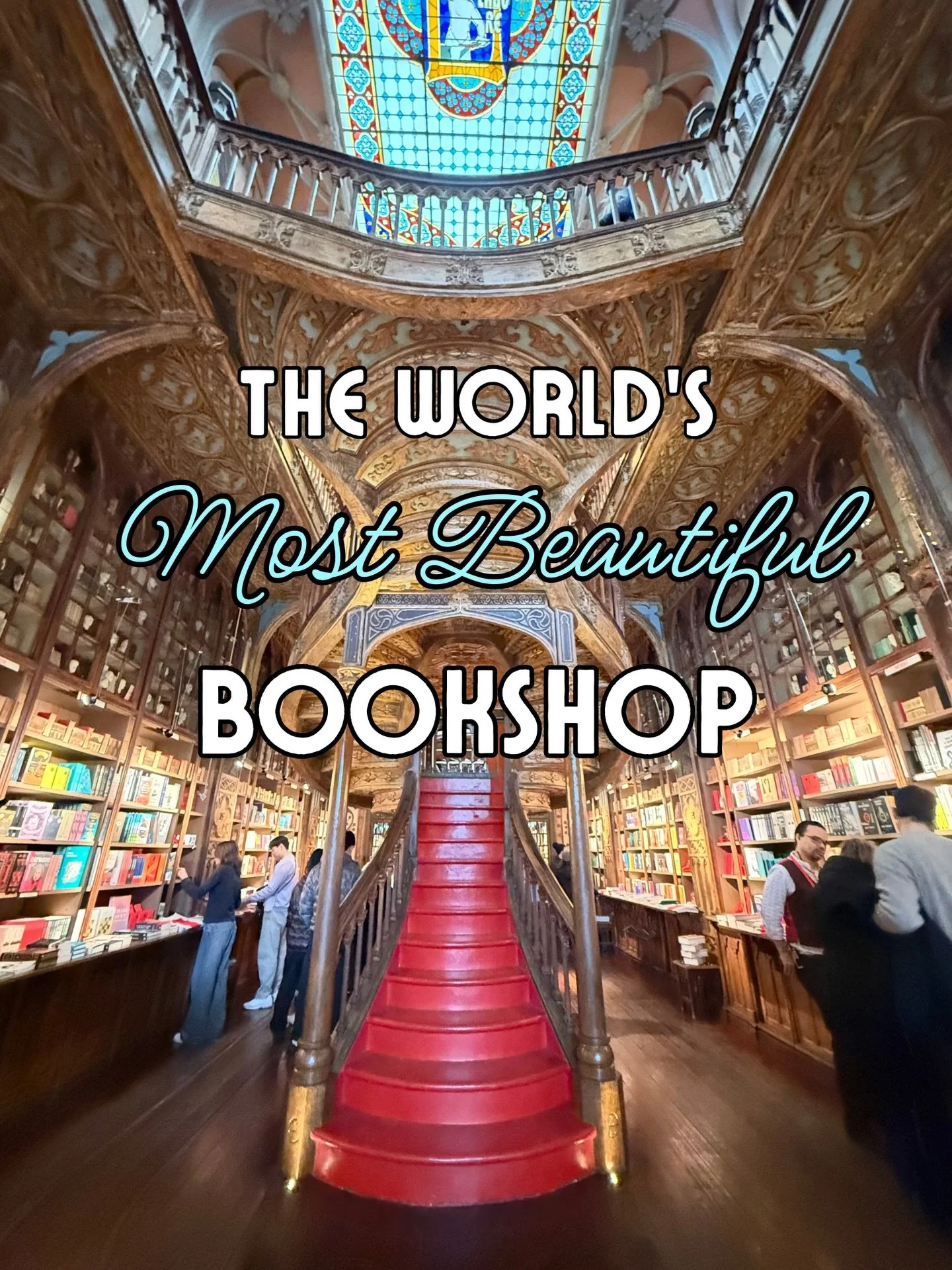 One of the highlights of visiting Porto was stepping into what is known as &lsquo;The World&rsquo;s Most Beautiful Bookshop&rsquo;, LIVRARIA LELLO! Everything I&rsquo;ve heard about this iconic space is true. It is absolutely stunning! ✨

At every tu