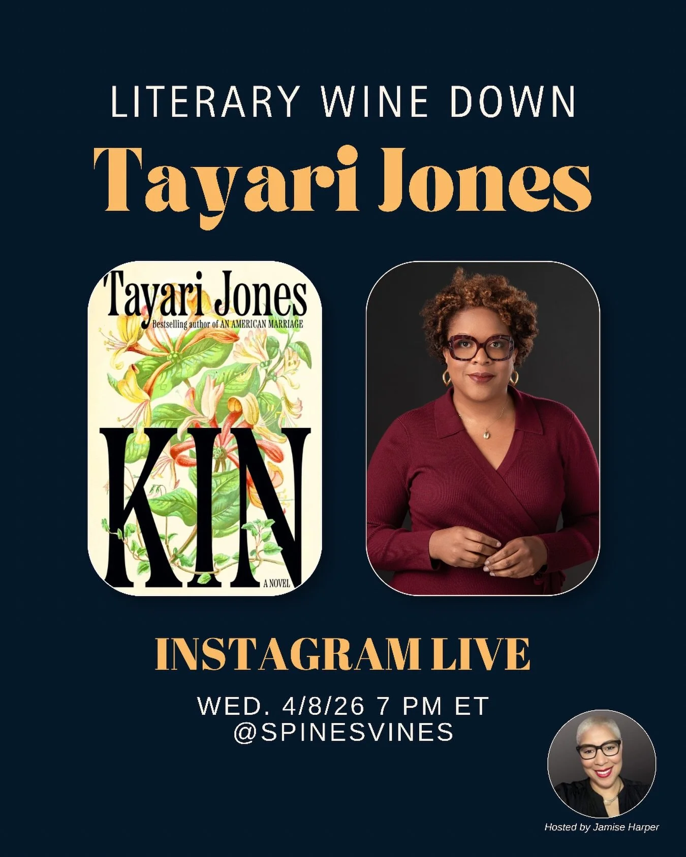 Literary Wine Down is back!! 👏🏽🍷📚

It&rsquo;s been almost 10 months since the last show, and I&rsquo;m so excited to welcome @tayari back to Literary Wine Down.

Tayari joined me in 2020 when the series was just getting started, and we talked abo