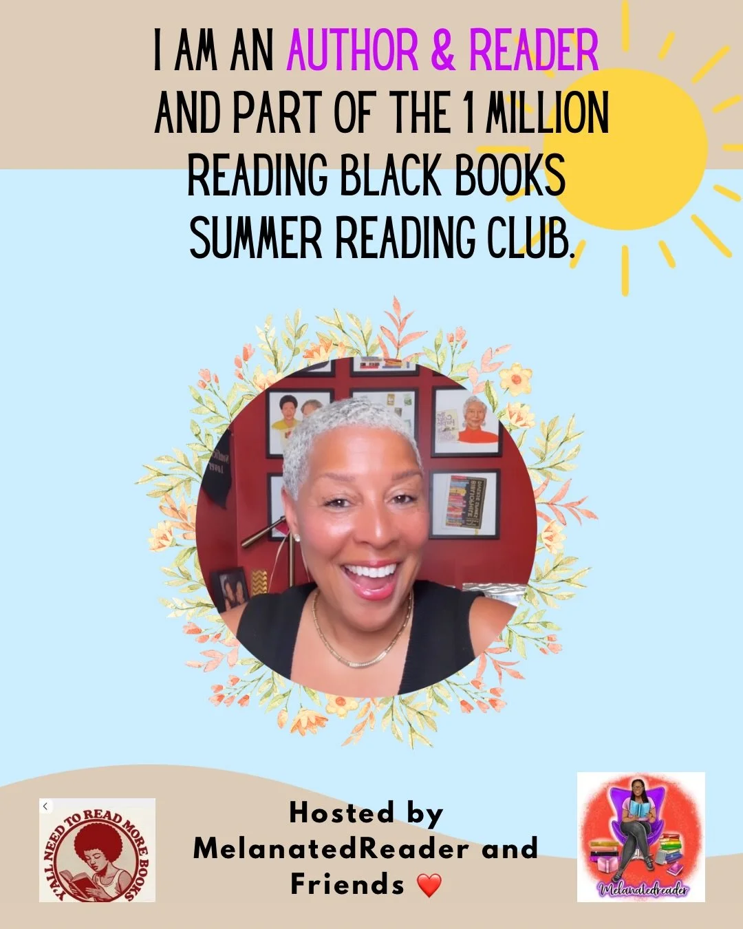 Of course I&rsquo;m in! 📚☀️ Summer starts tomorrow, and I&rsquo;ve already finished my first book for the challenge.

A big shoutout to my Soror and good friend, @melanatedreader, for bringing readers together through the 1 Million Reading Black Boo