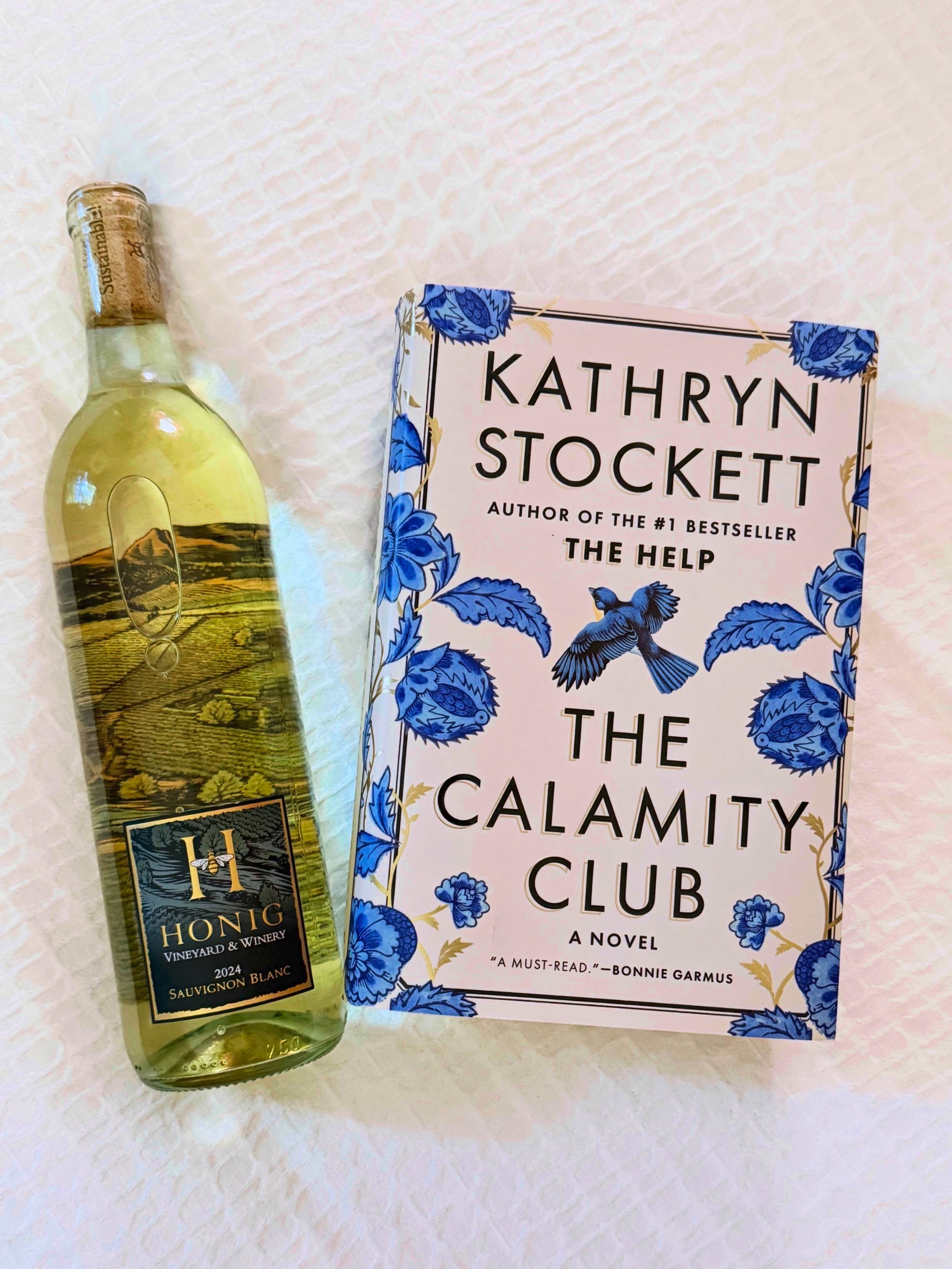 Two things I really enjoyed this summer! 📚🍷 THE CALAMITY CLUB by @kathrynstockettauthor was a big one (656 pages), but it was so worth the 29 hours of listening time! Set in Depression-era Mississippi, it&rsquo;s one of those stories where you real
