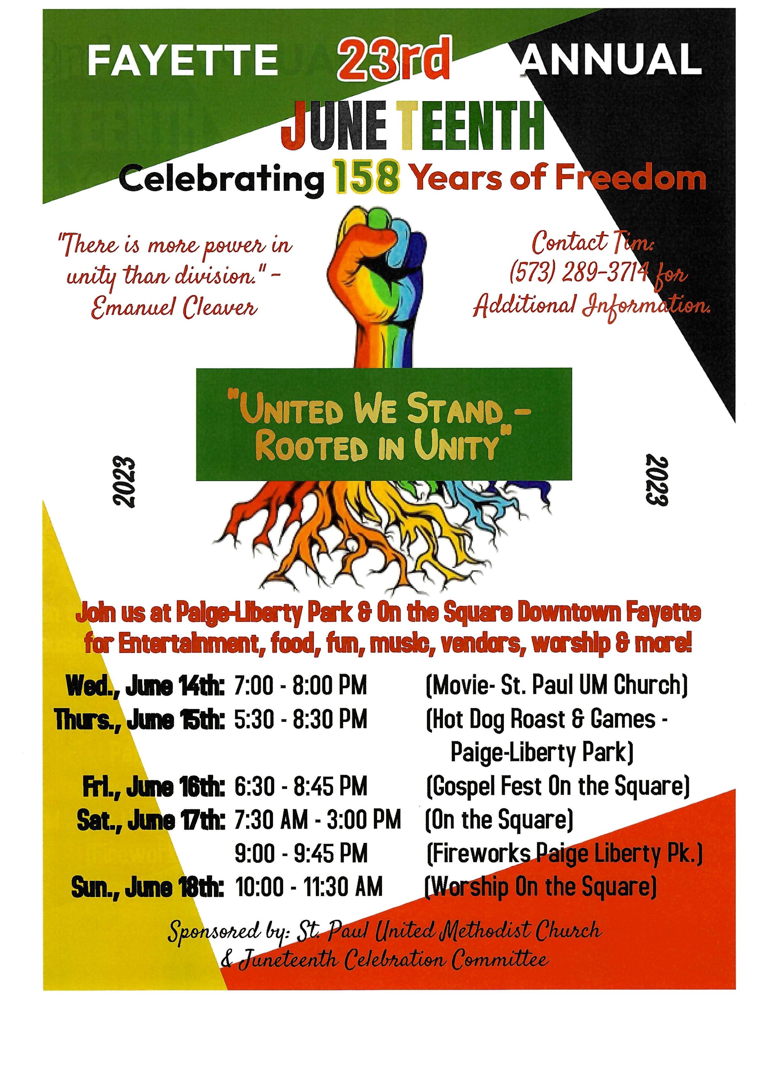 Fayette to host 23rd annual Juneteenth celebration…