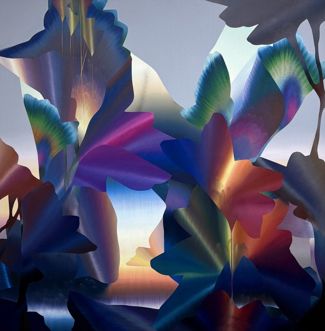 Visions of renewal, painted in light. ✨🎨⁠
⁠
@bauxigallery presents a new solo exhibition by Vancouver-based abstract painter Eric Louie. In this striking collection, Louie explores transformation and possibility through richly layered compositions, 