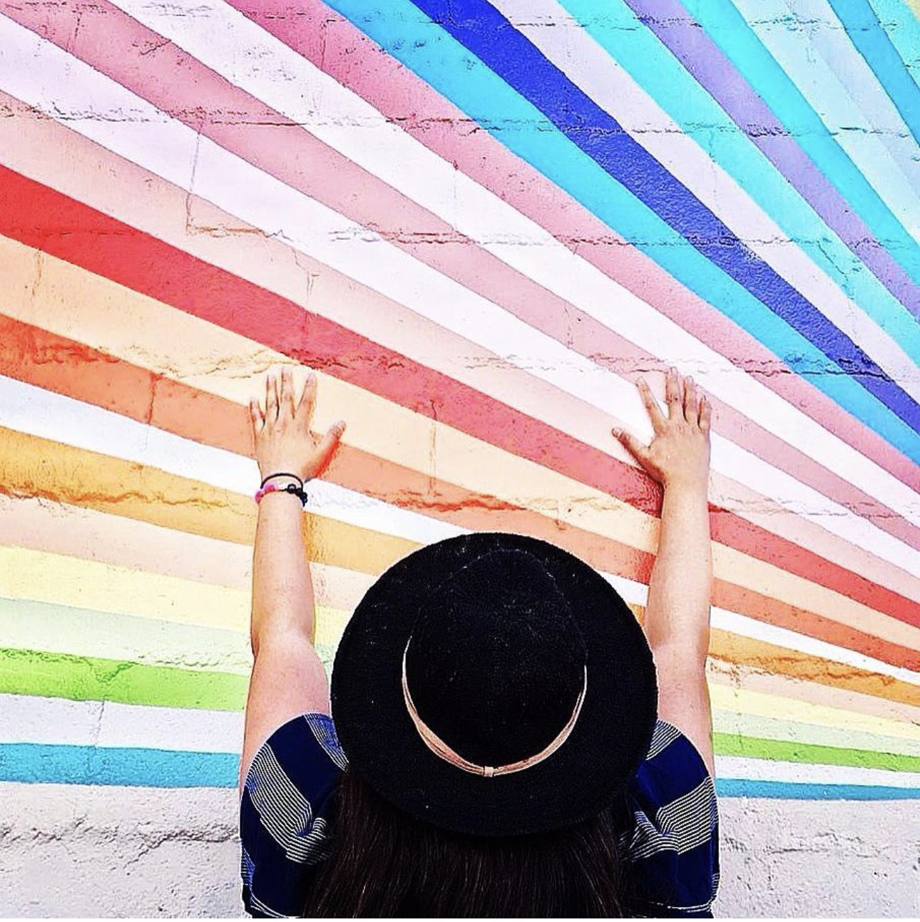 2016 was a good time on socials and in South Granville. ✨⁠
⁠
Two iconic murals joined the neighbourhood that year 🎨⁠
Ola Volo&rsquo;s Pacific Horses 🐎 and the dearly missed rainbow mural by Kristofir Dean 🌈 - colour suddenly everywhere, phones out