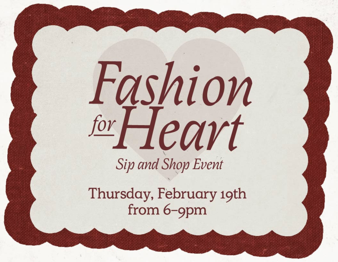 Fashion for Heart Sip & Shop at The Latest Scoop