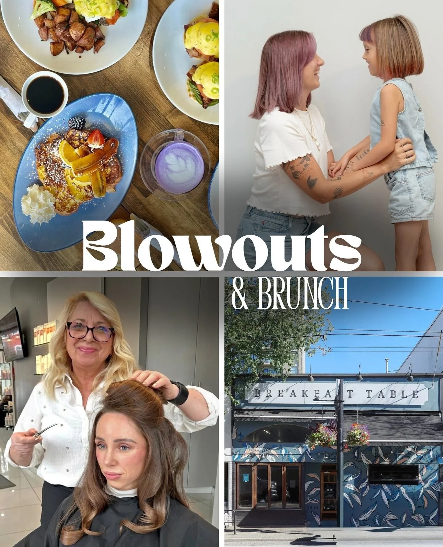 The ultimate Mother&rsquo;s Day itinerary, brought to you by two South Granville staples. ✨☕️⁠
⁠
@sukissalons and @breakfasttable604 are partnering for a weekend of styling and leisure. 🫶⁠
⁠
The morning starts at Suki&rsquo;s with a professional blo