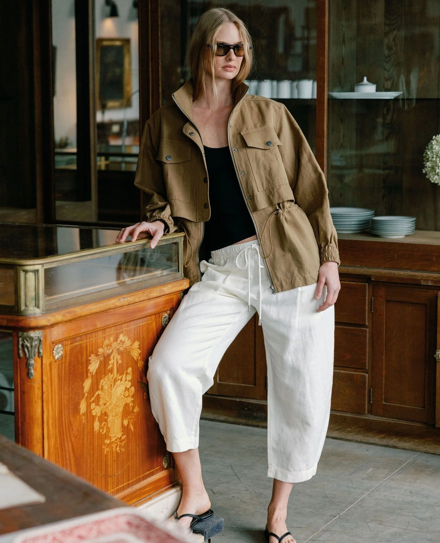 The ultimate long weekend look. ✨🌿⁠
⁠
@hillsdrygoods is making the case for effortless outfitting with the latest from @apieceapart. Whether your plans involve a slow brunch on the street or a getaway out of the city, these pieces strike that perfec