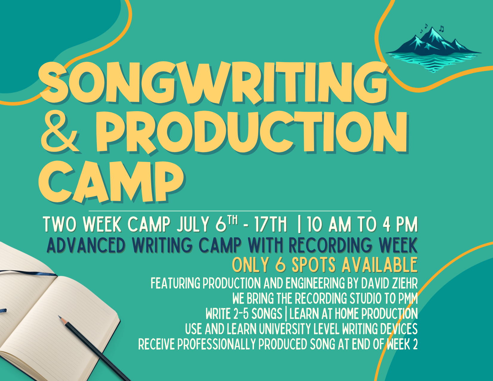 Summer Camps - Songwriting and Production