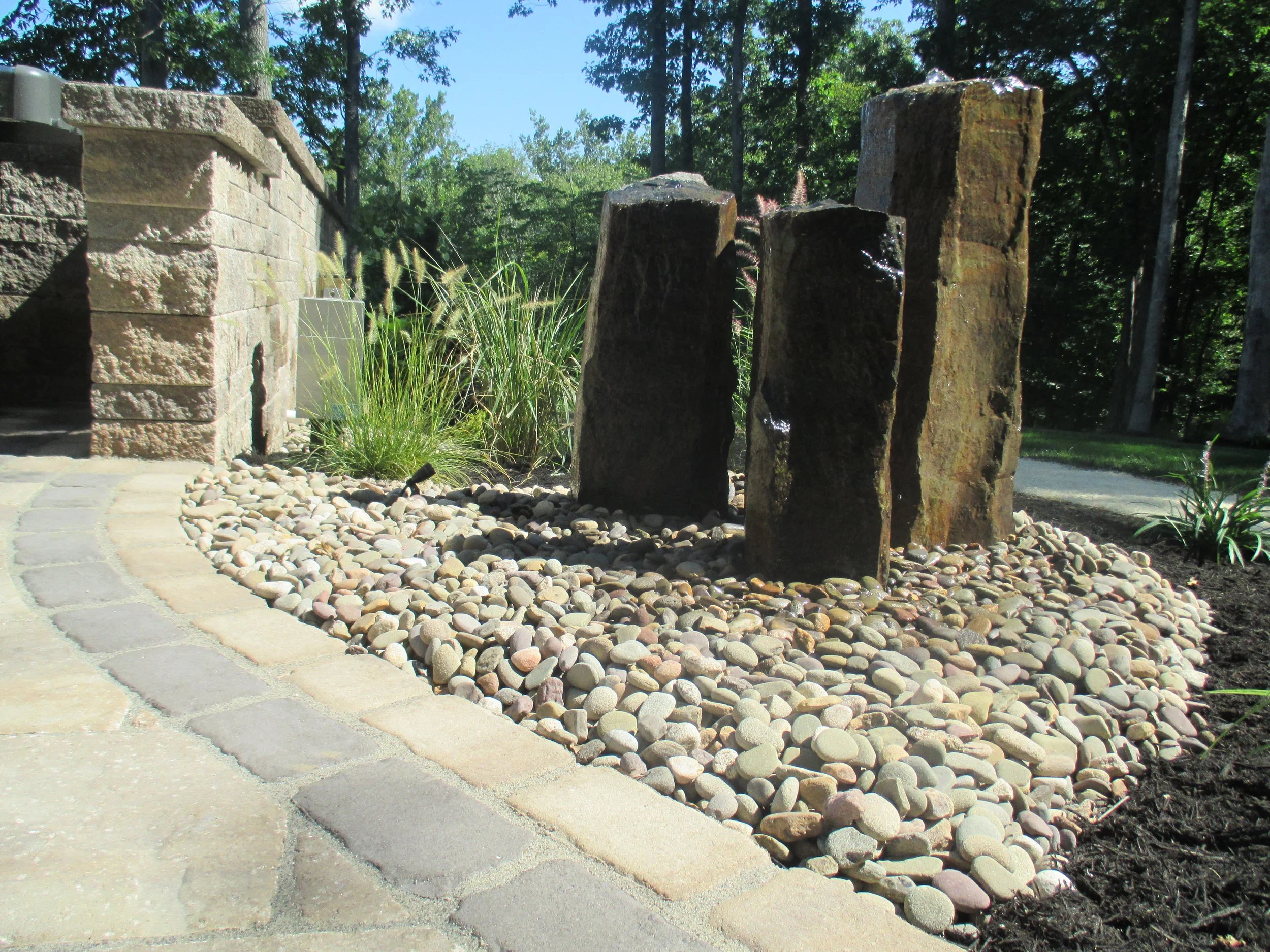 Mechanicsburg, PA Landscape Design, Edging, Paver Patio, Driveway