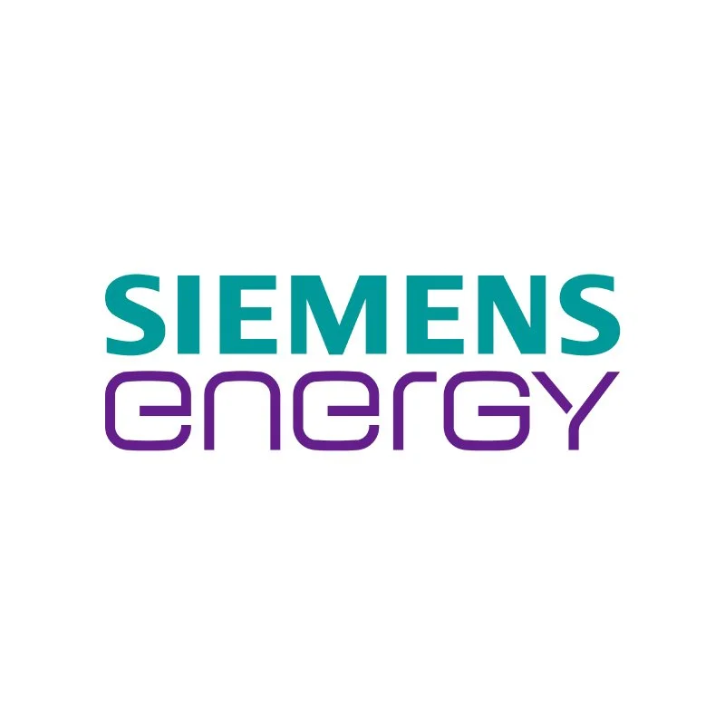 Siemens Energy logo with the words 'SIEMENS' in blue and 'energy' in purple