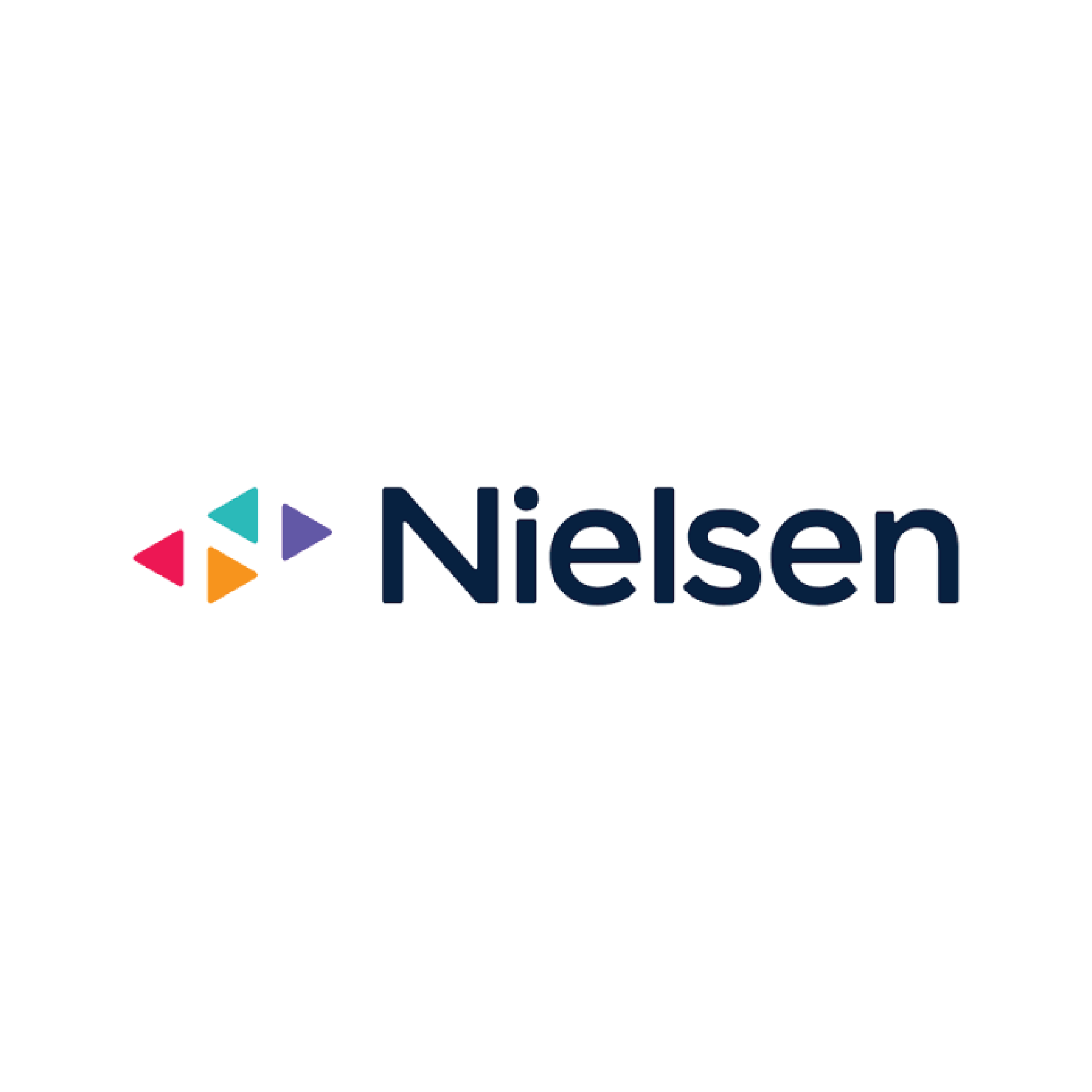 Nielsen logo with colorful triangle shapes and text