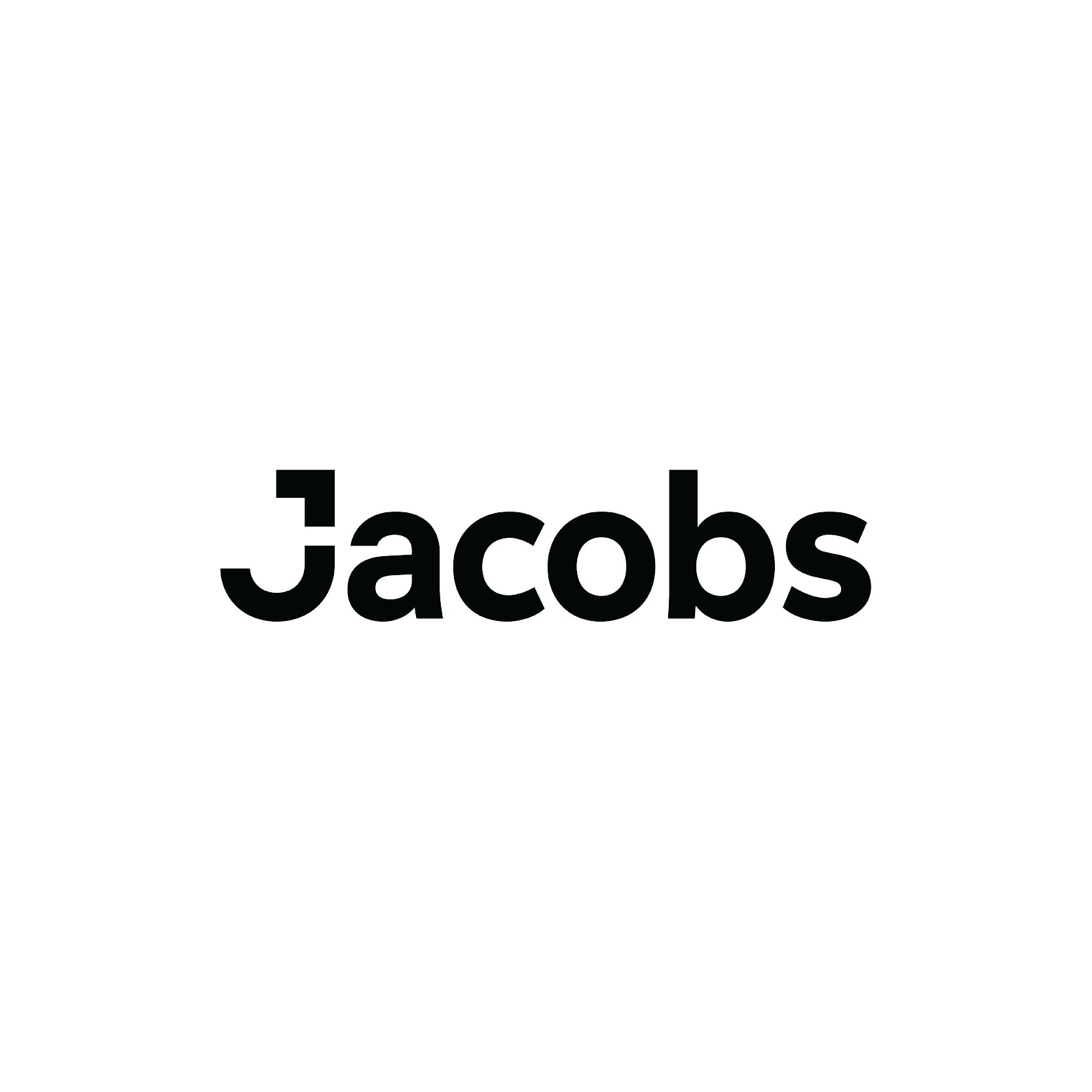 Black text that reads 'Jacobs' on a white background.