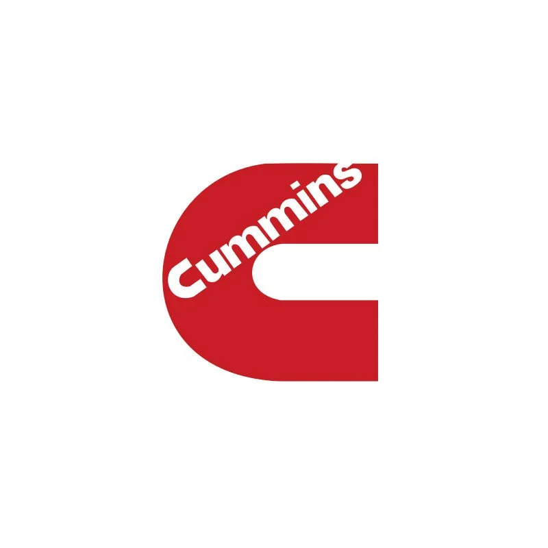 Red stylized letter 'C' with the word 'Cummins' inside it.
