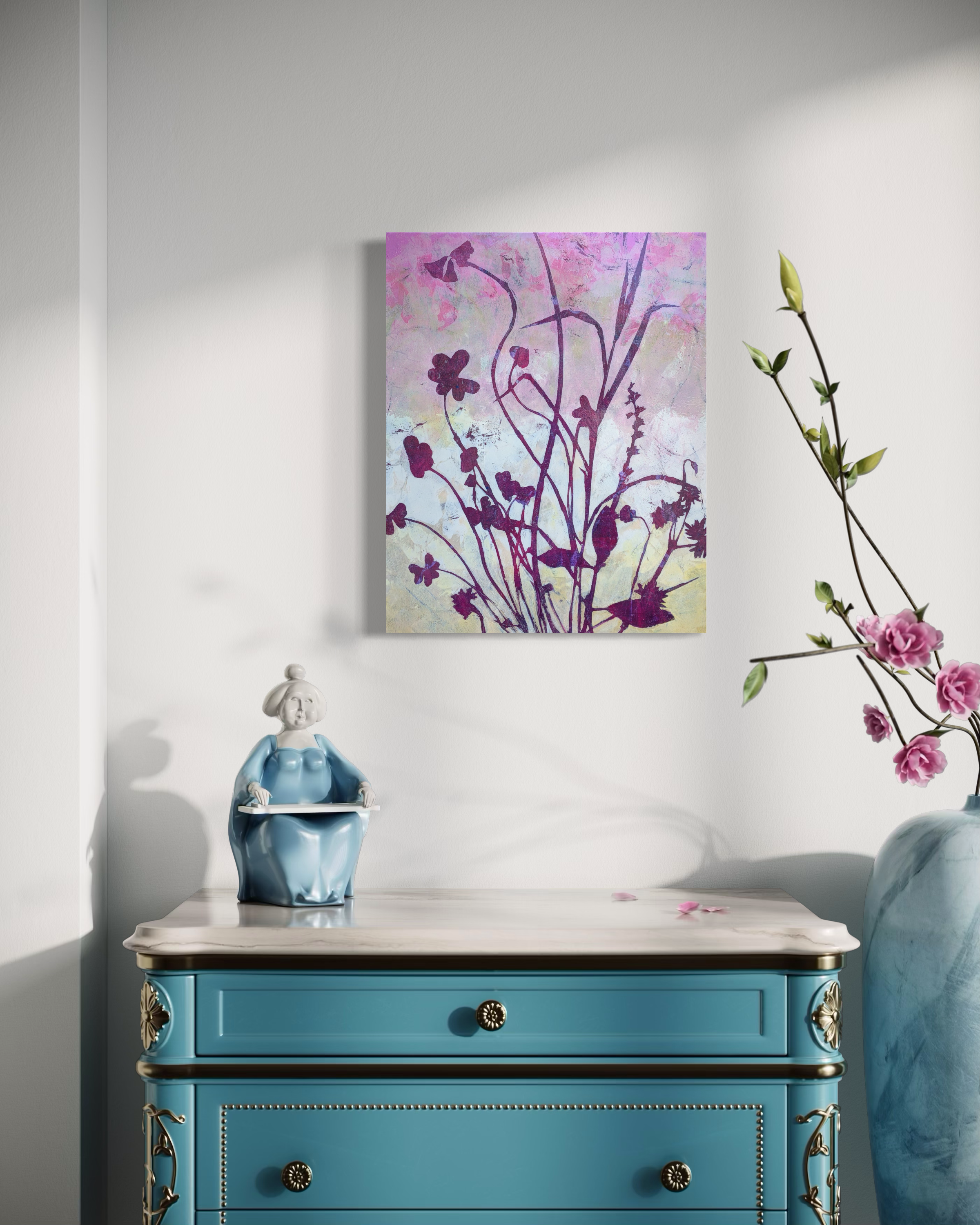 You Take the Lead, 20 x 16 x 1.5, Mixed Media on cradled wood panel, $700