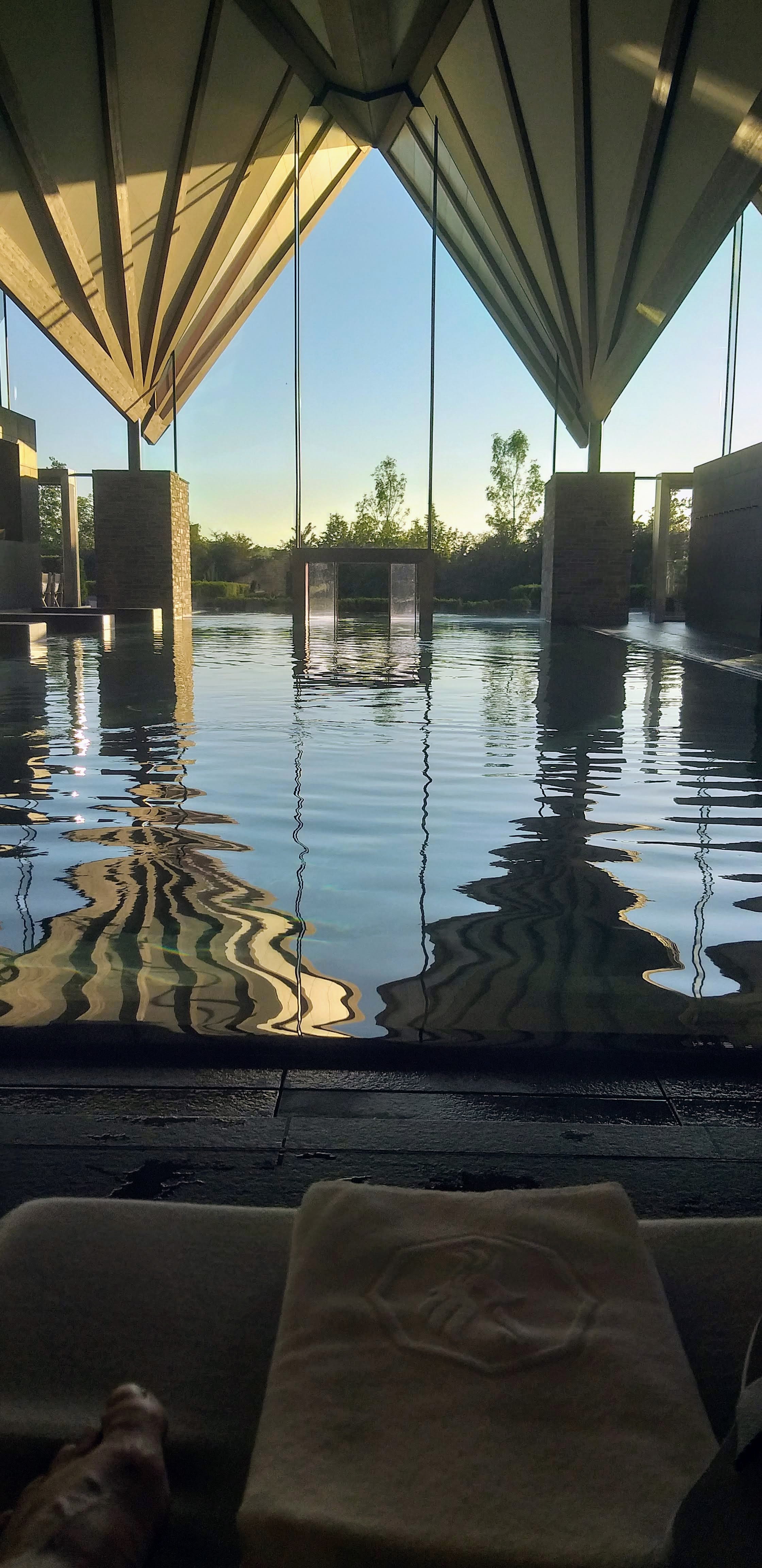 Scenerier fra spa-området, utroligt smukt