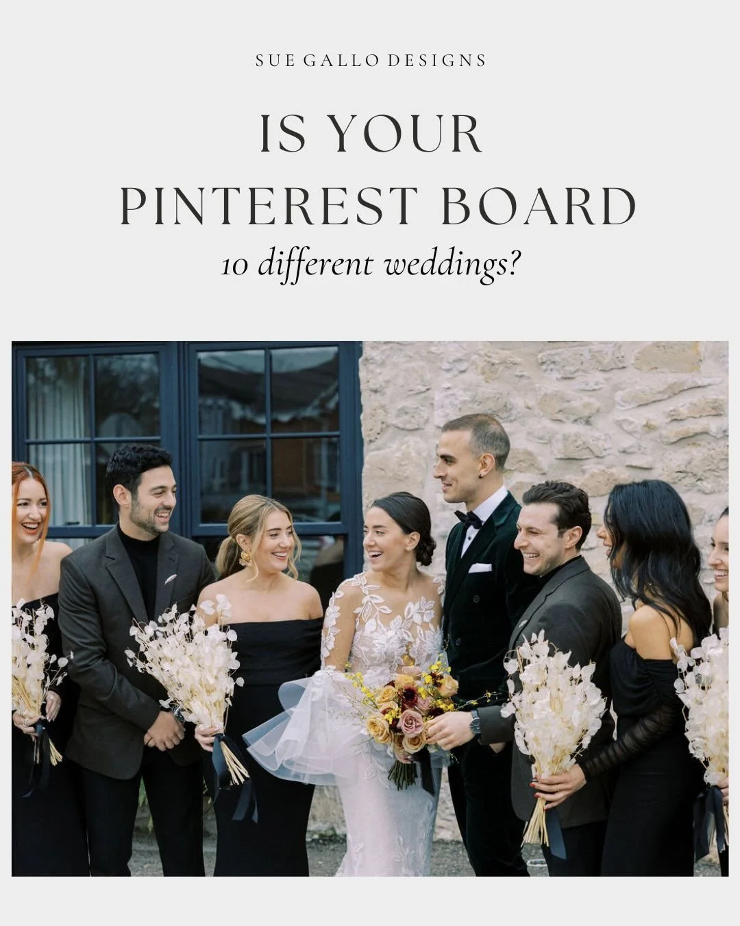 is your pinterest board 10 different weddings?