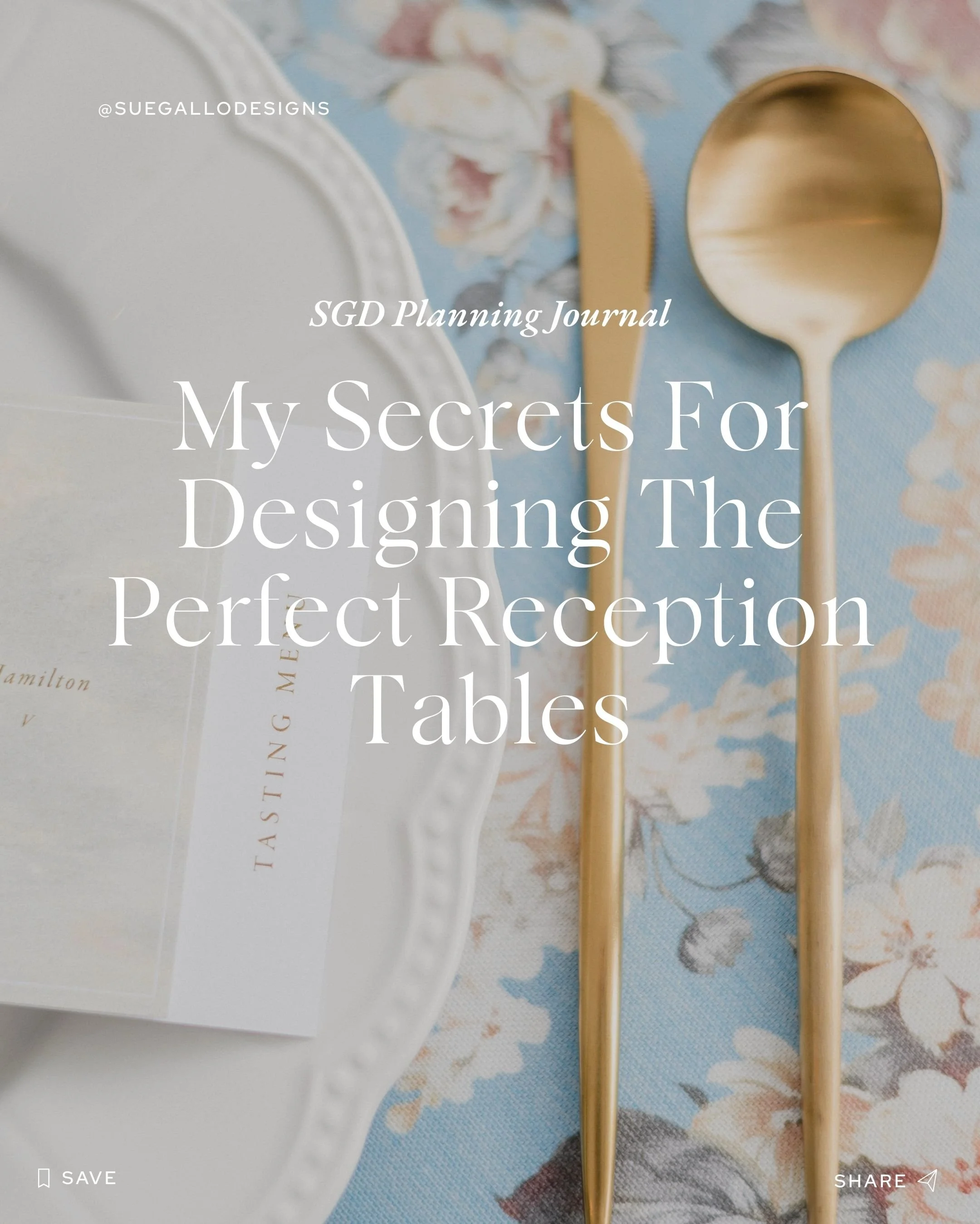 Steal my designer tips for the perfect wedding reception Table