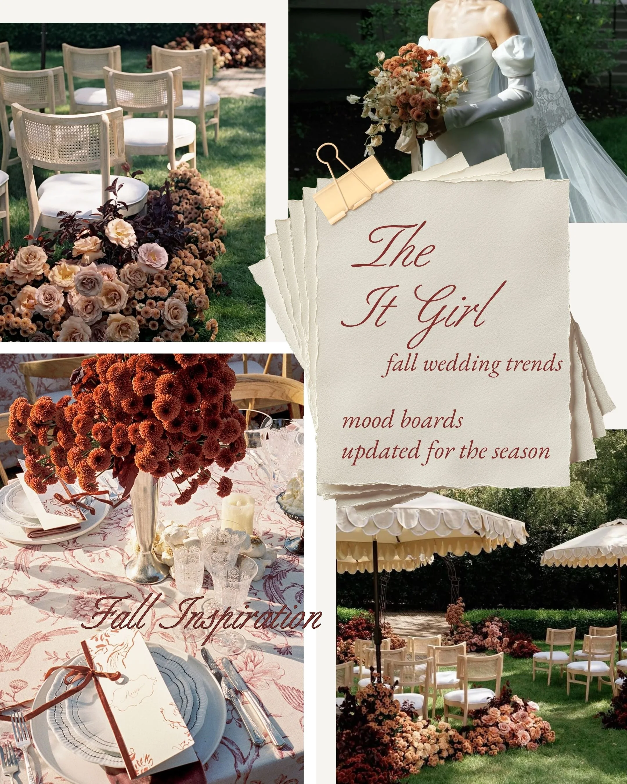 Fall Wedding Trends: The New It-Girl Guide to an Elevated Autumn Wedding