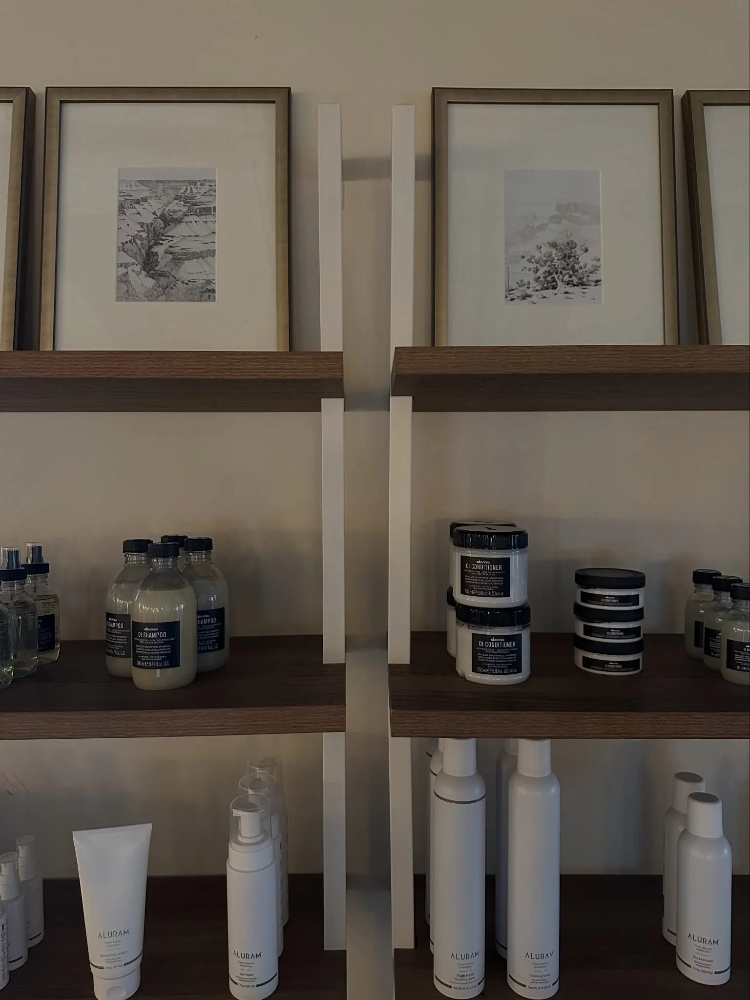 Our shelves are stocked and our guests are leaving with the shiniest hair they&rsquo;ve had since walking through our doors. ☺️ Fully stocked and ready for you to take home.