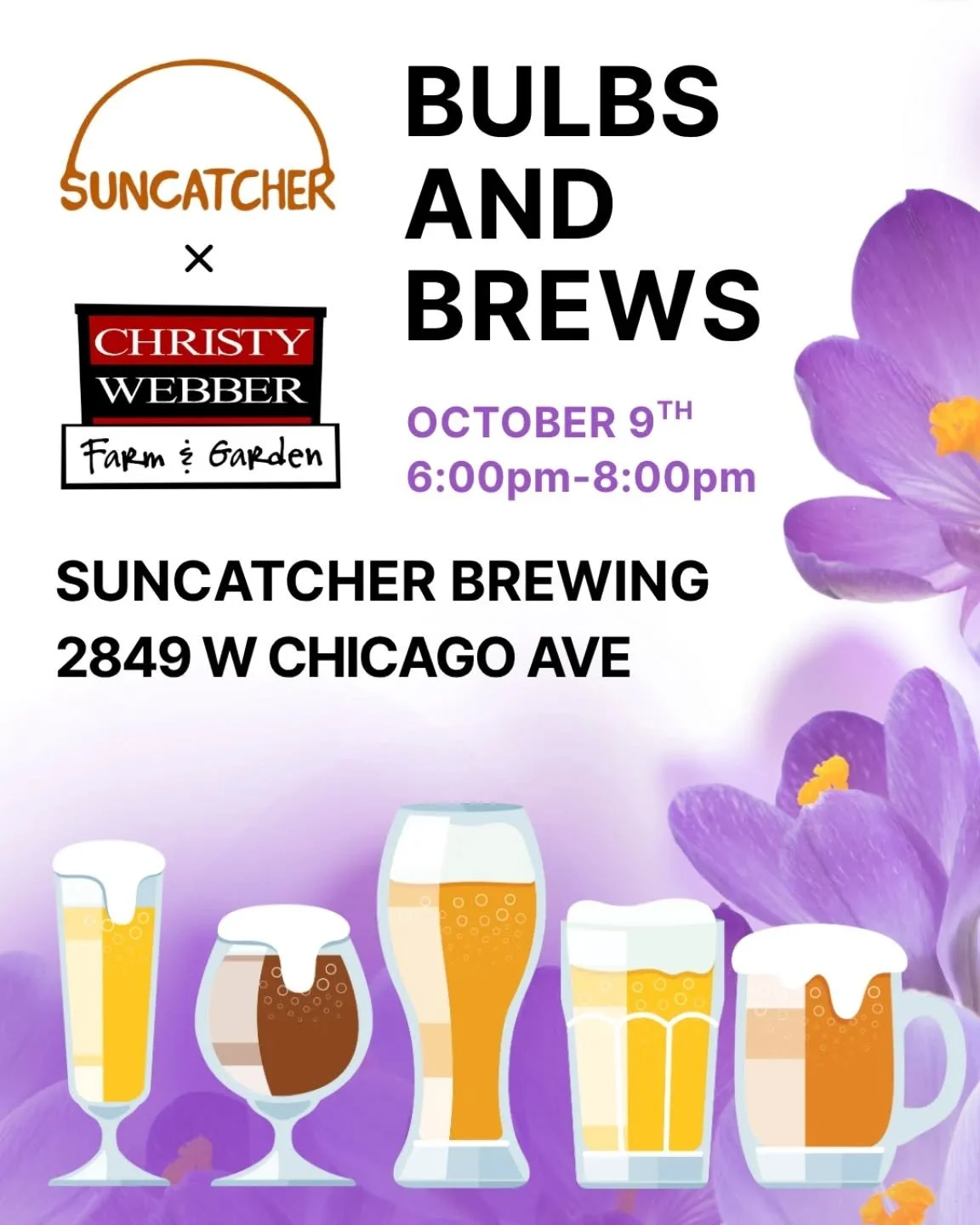 TONIGHT!

Let us demystify bold planting while you sample Suncatcher's selection of seasonal brews!  Curated bulb blends available for purchase.  See you there!

#springbulbs #beerlover #humboldtparkchicago #westtownchicago #ukrainianvillagechicago