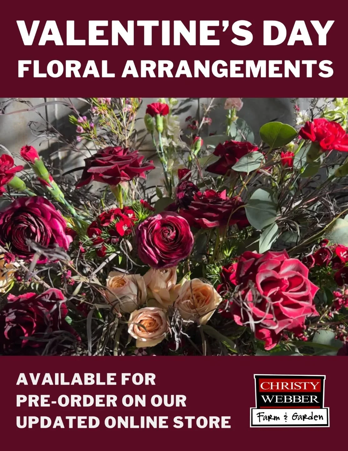 Valentine&rsquo;s Day is just around the corner, and although we're closed for shopping until spring we've still got you covered!  Our exquisite Valentine&rsquo;s Day bouquets are designed to inspire and impress&mdash;perfect for your special someone