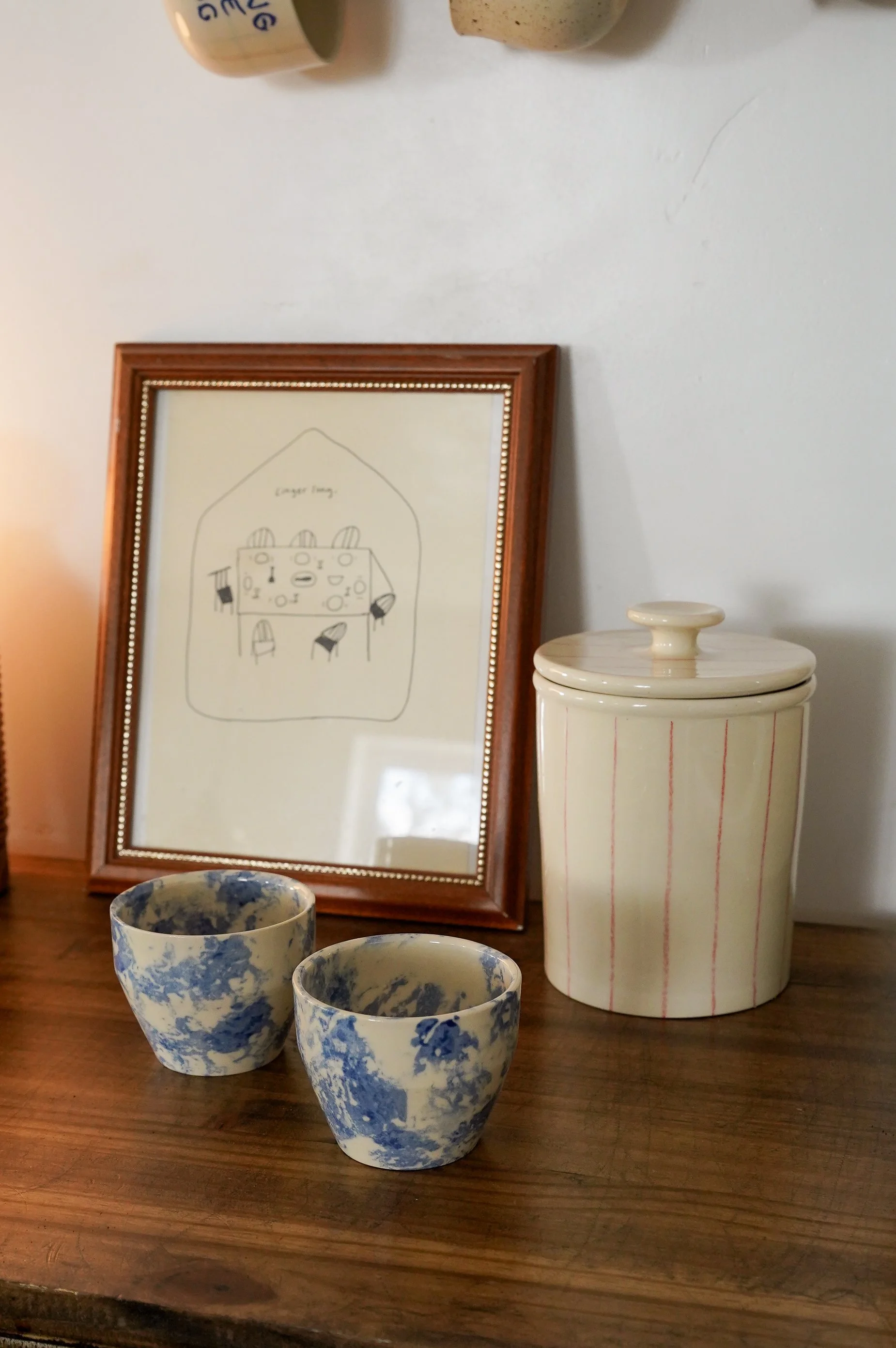 Red Lines Coffee Canister