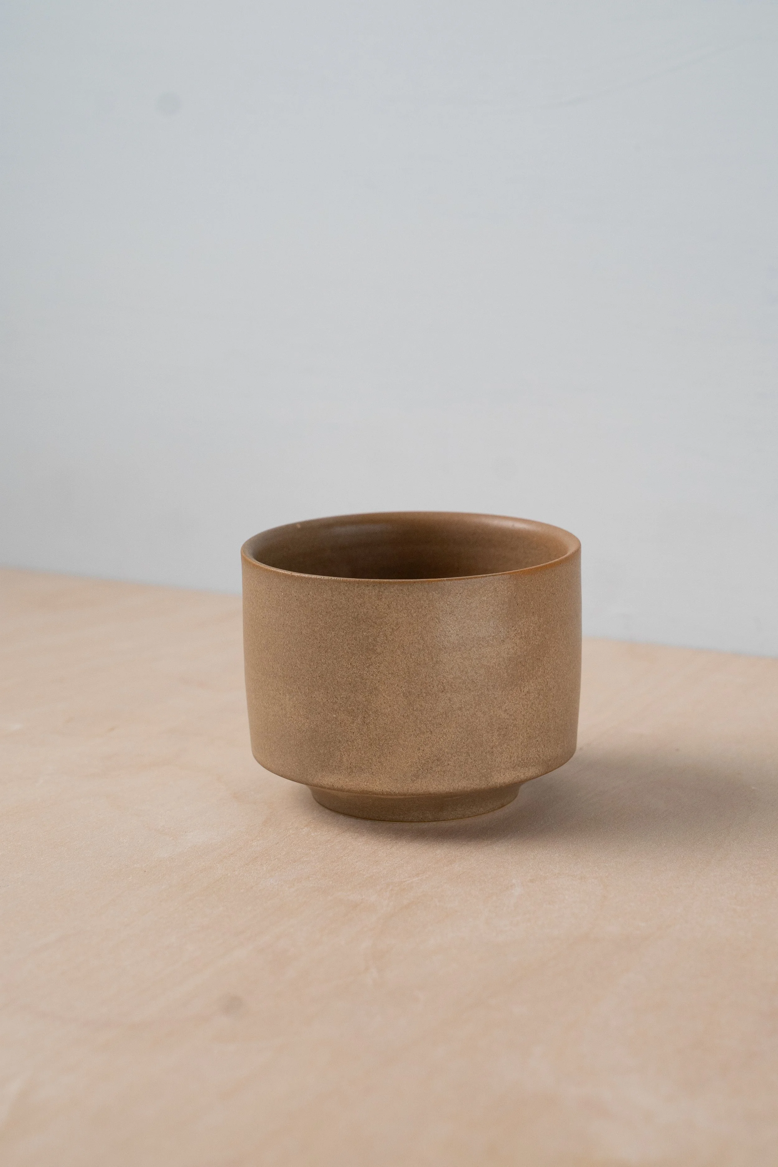 Brown Square Cappuccino Cup