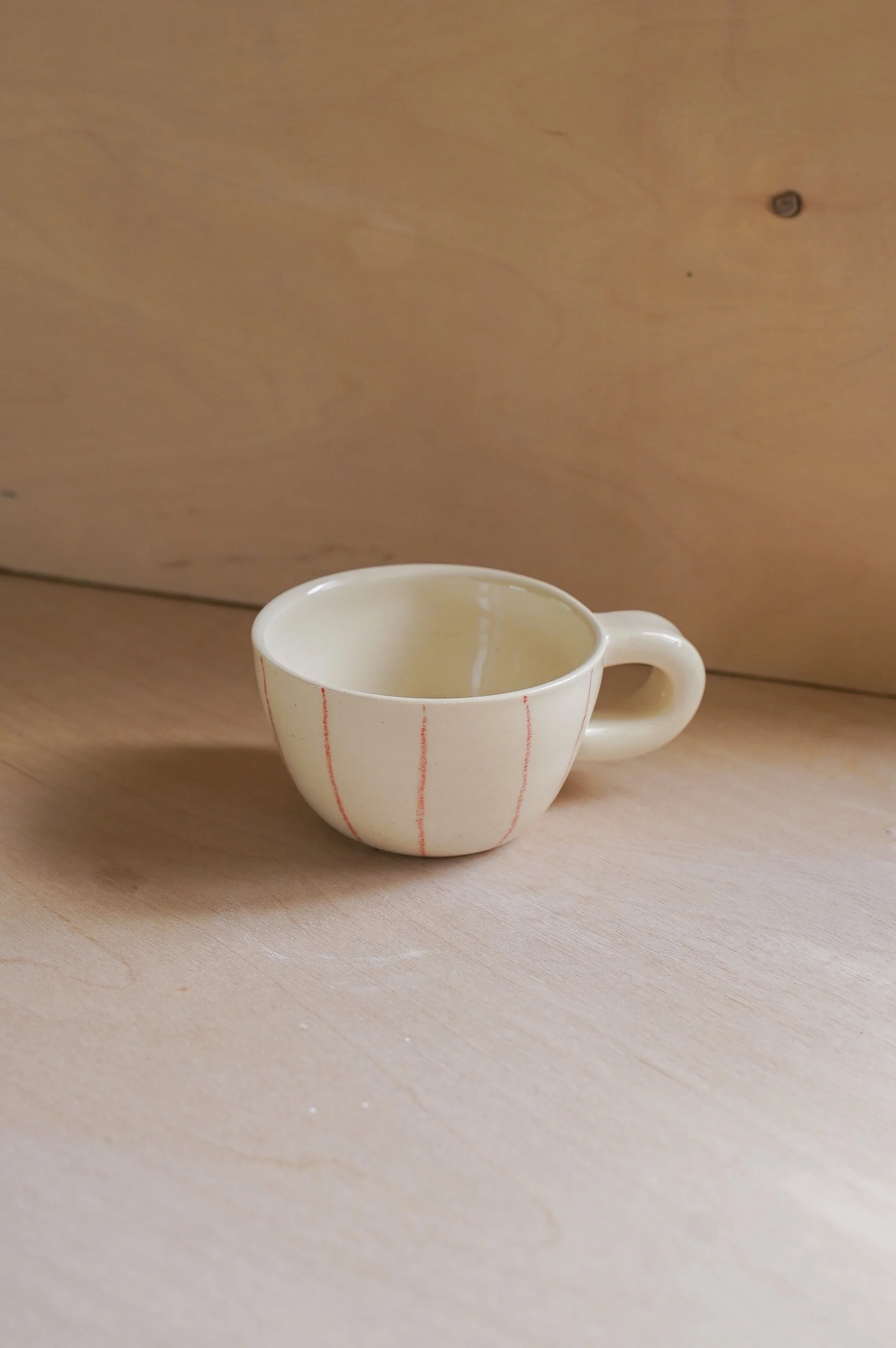 Red Lines Espresso Mug