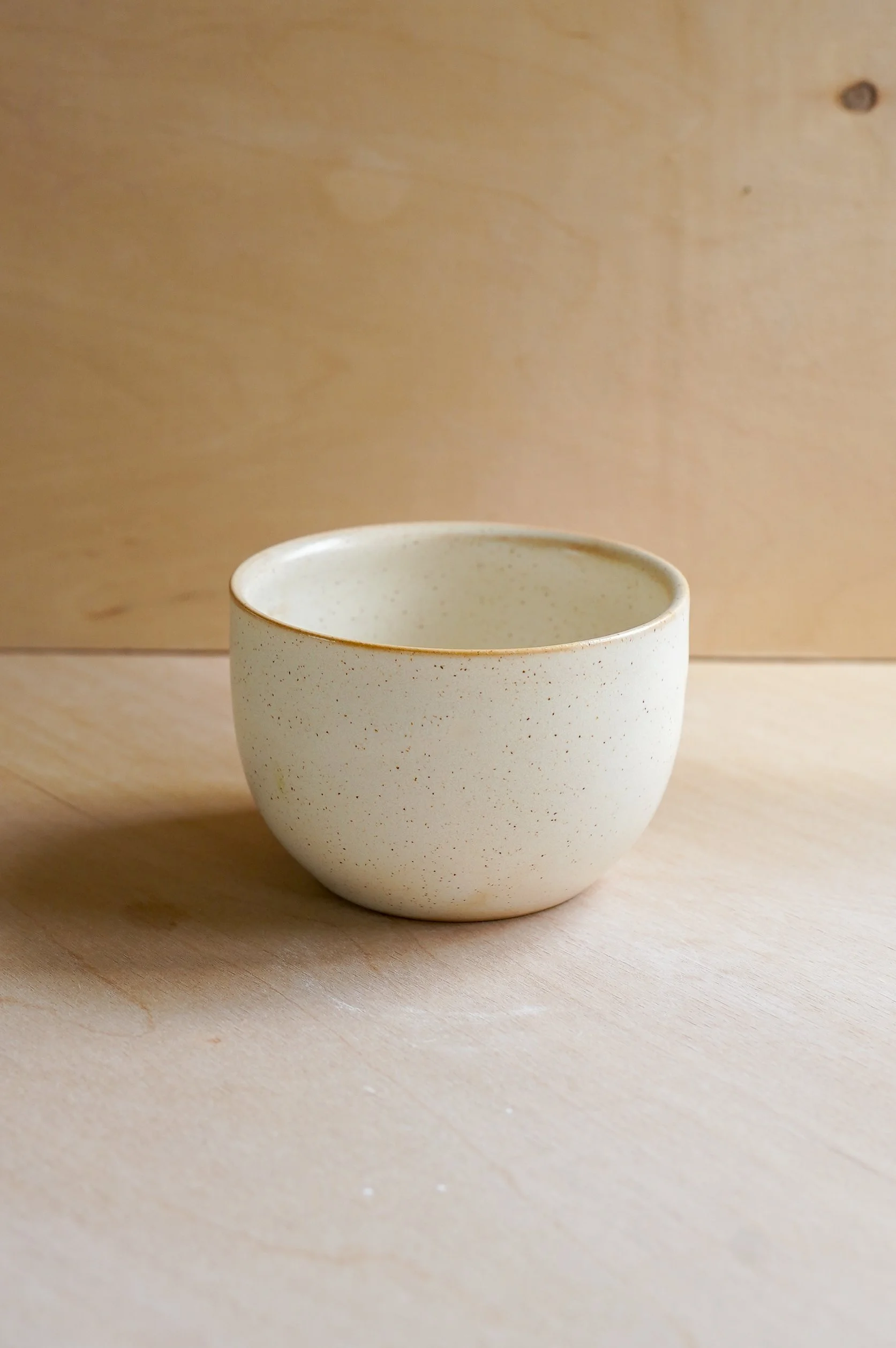 Cream Round Cappuccino Cup