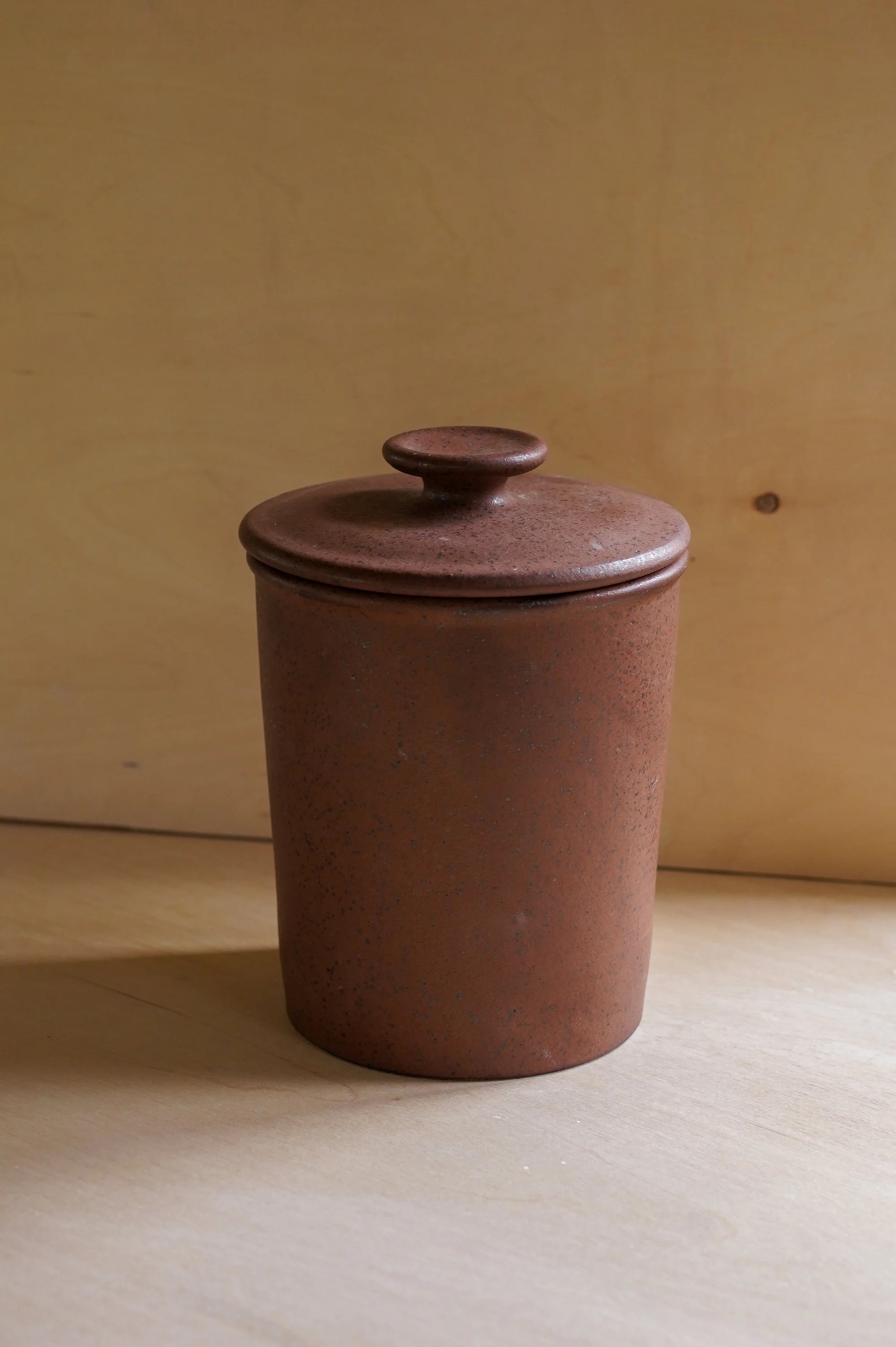 Speckled Brick Coffee Canister