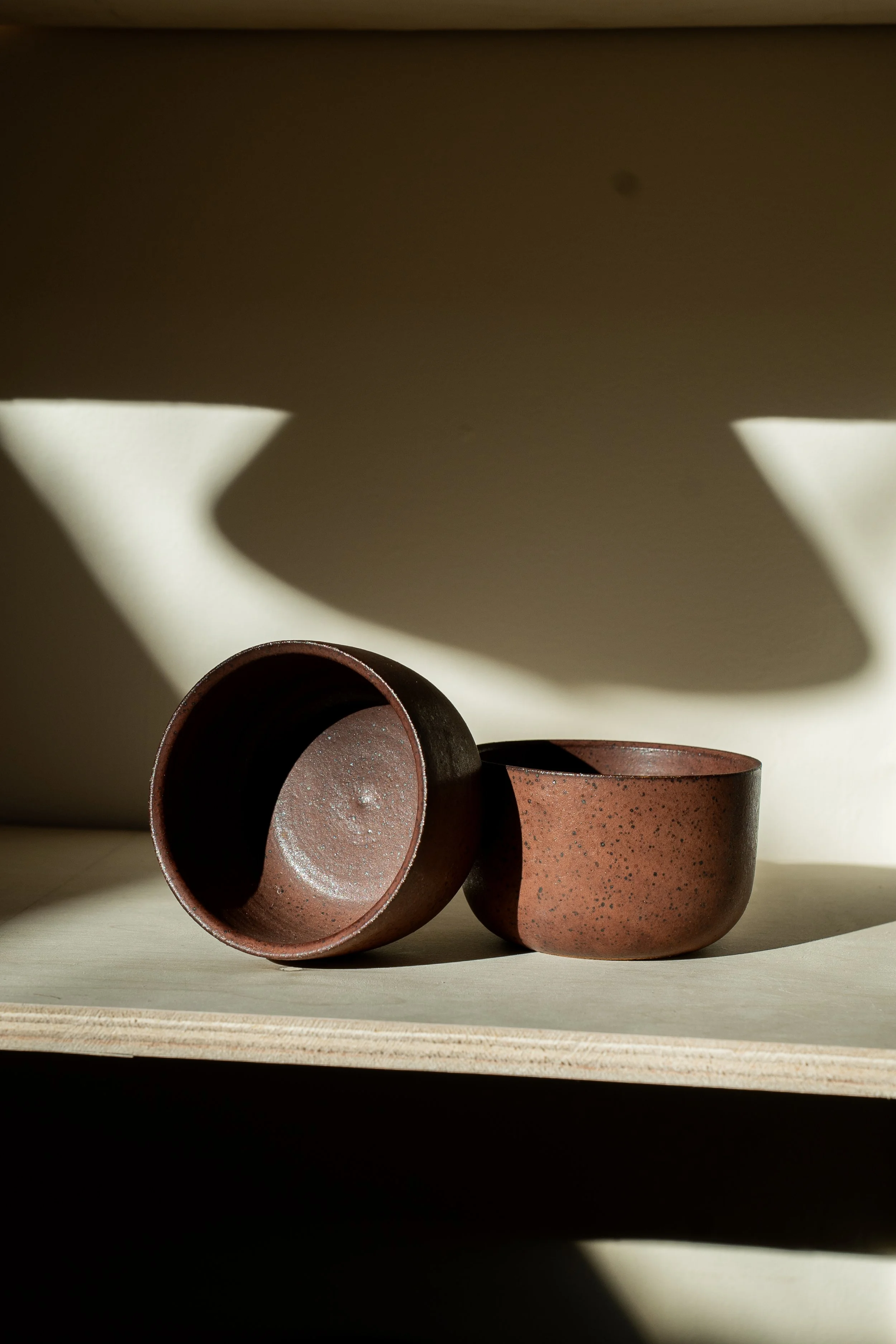 Speckled Brick Round Cappuccino Cup