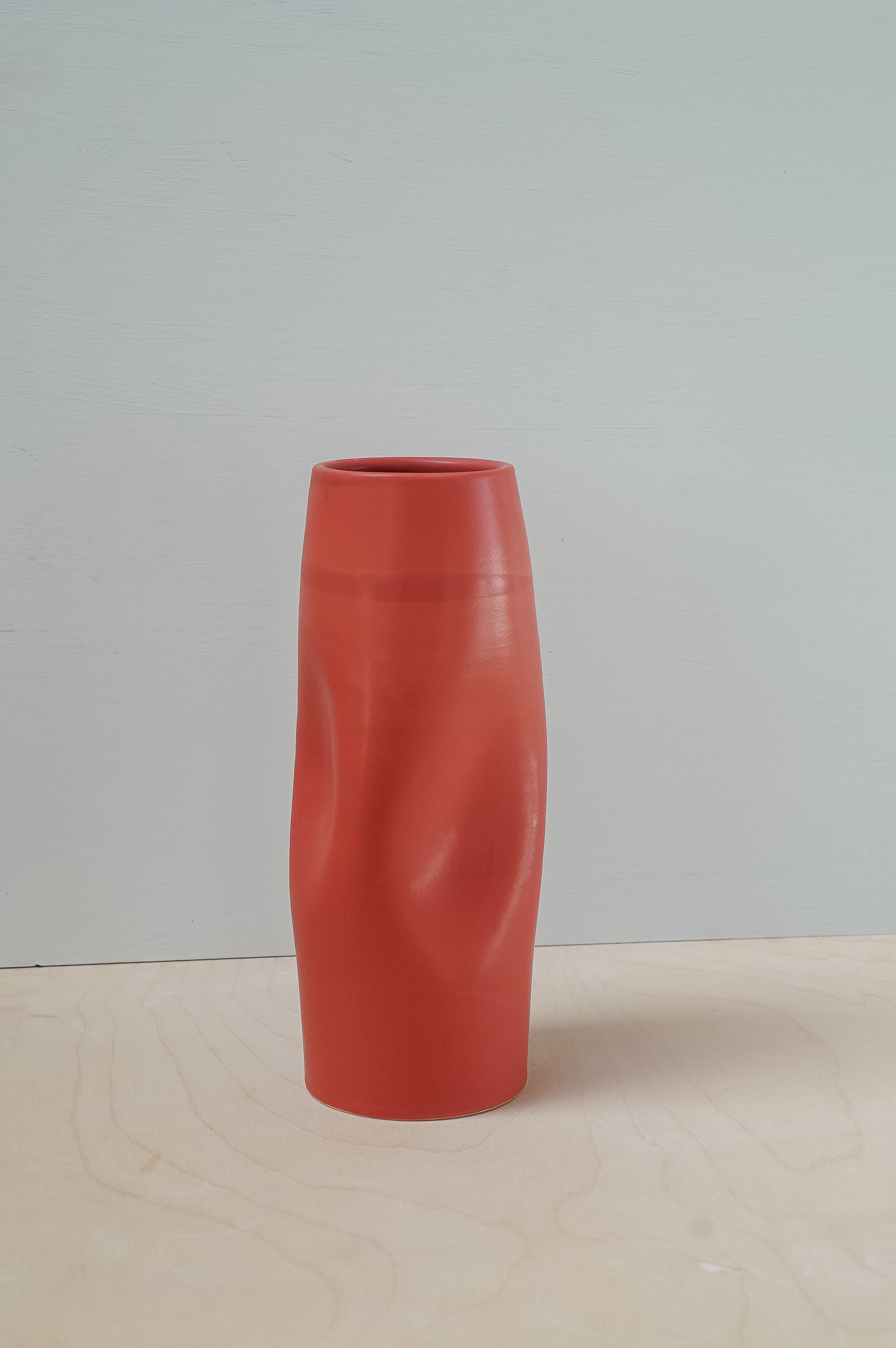 Red Dimple Vase