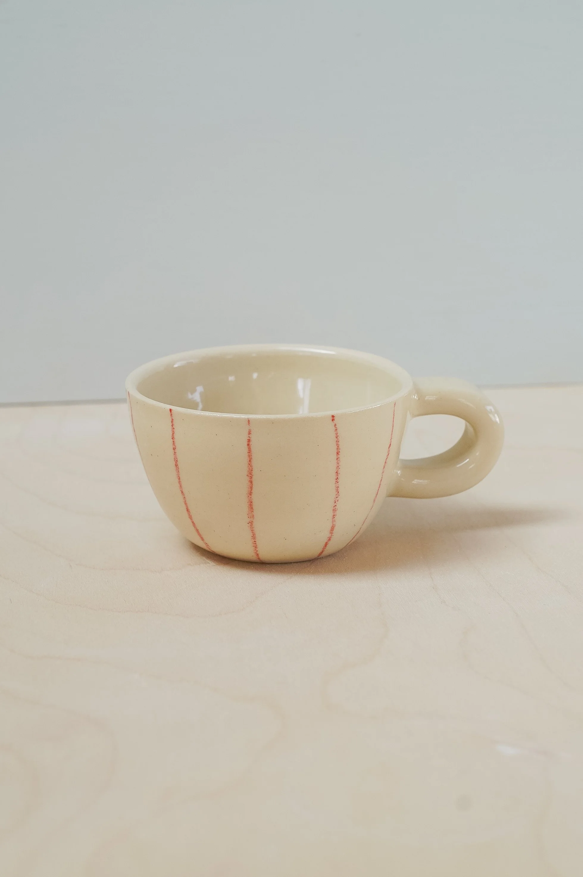 Red Lines Espresso Mug