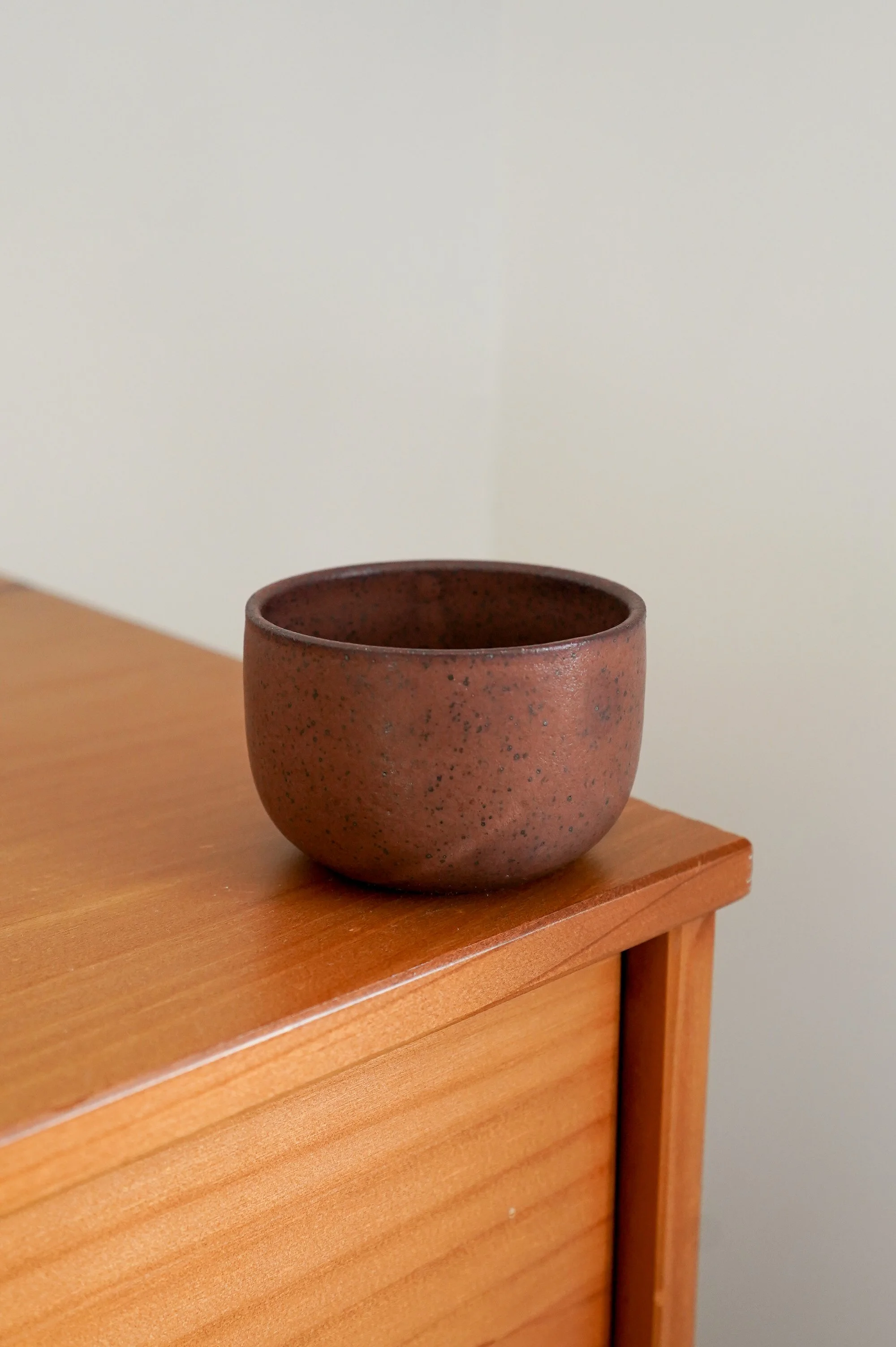 Speckled Brick Round Cappuccino Cup