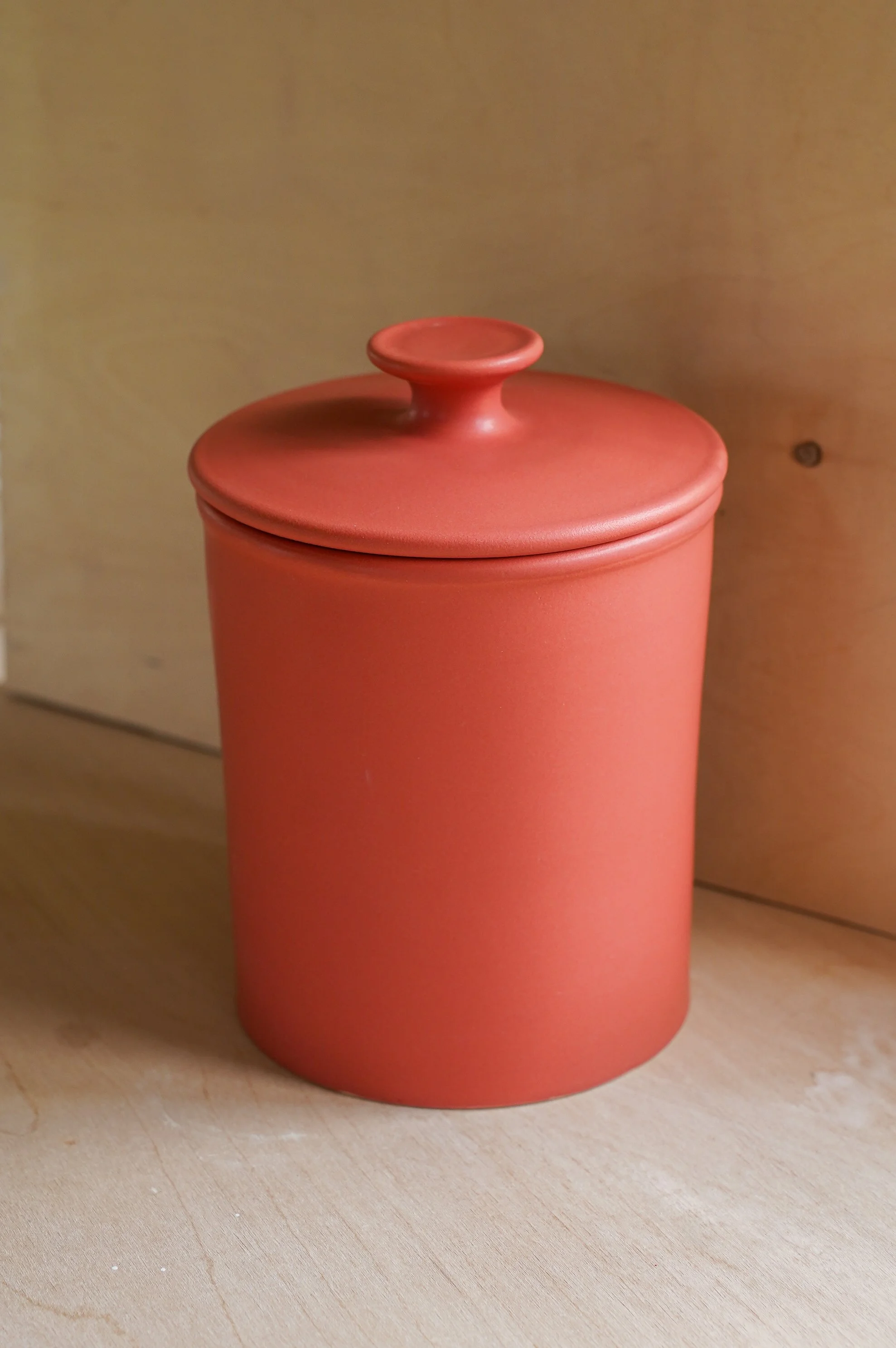 Red Coffee Canister