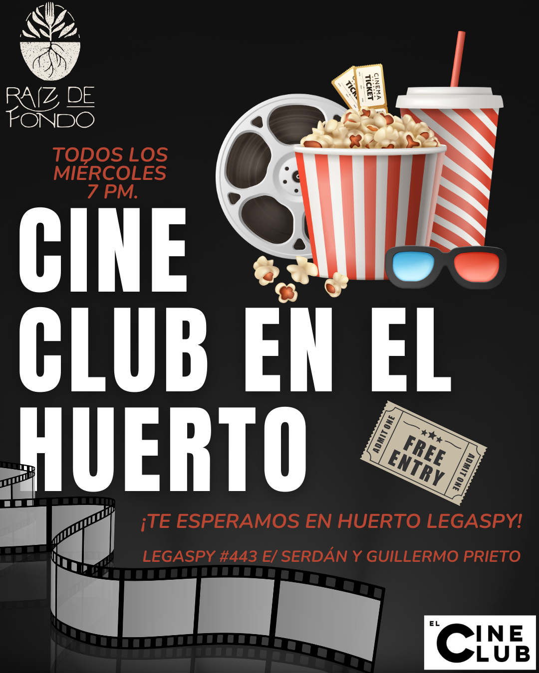 CINE CLUB EN EL HUERTO