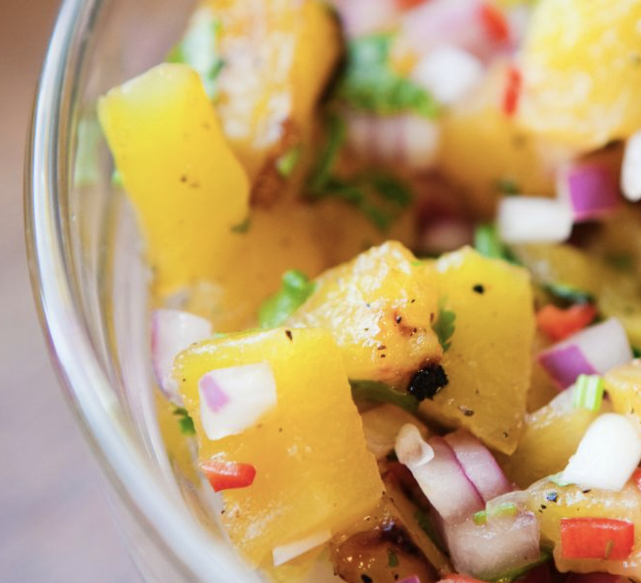 Ceviche de piña y habanero