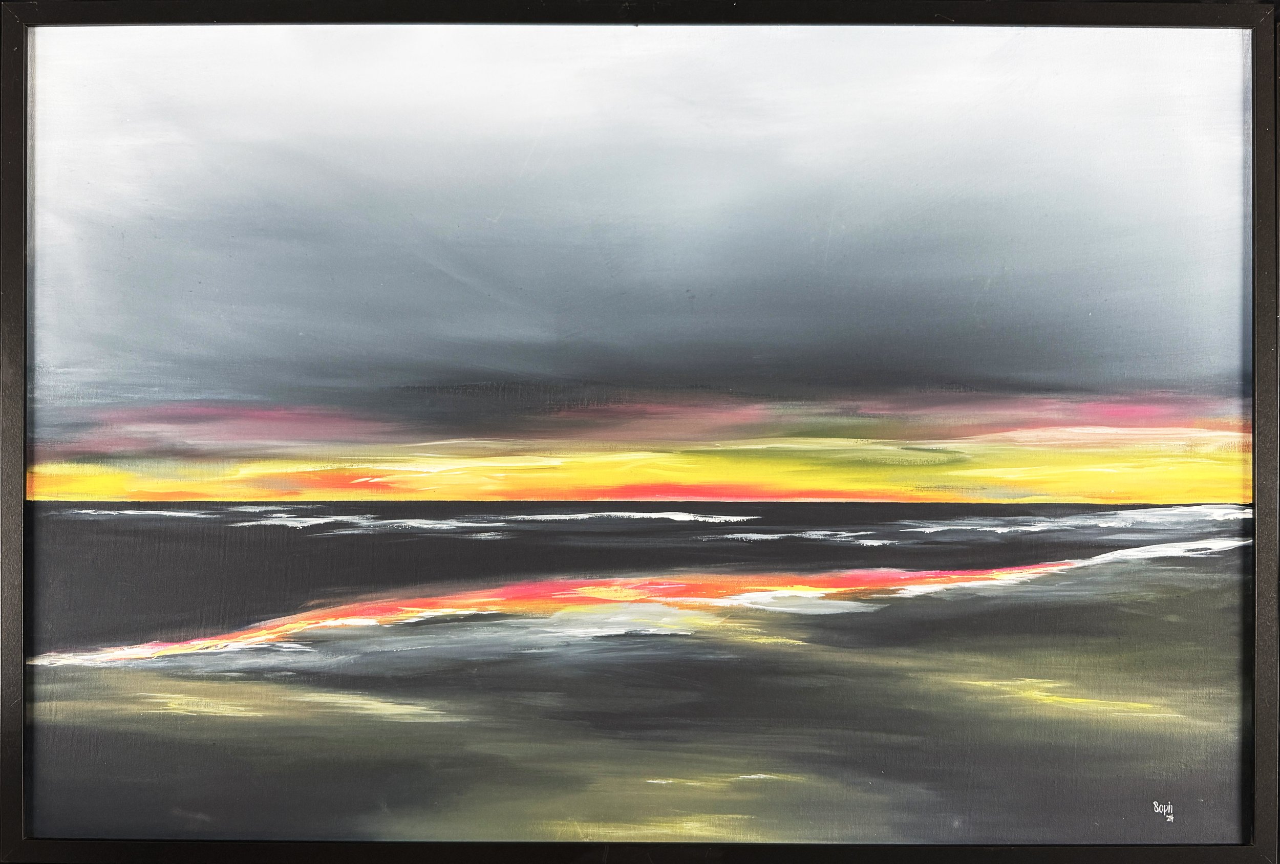 Sunset at Sandbanks 36x24.jpg