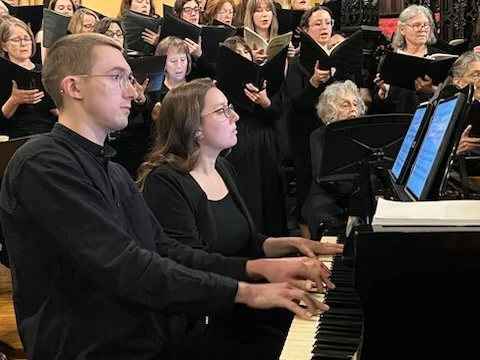 "Brahms Requiem" Piano 4-Hand Arrangement with Choir. Grace Chorale of Brooklyn. Brooklyn, NY. 