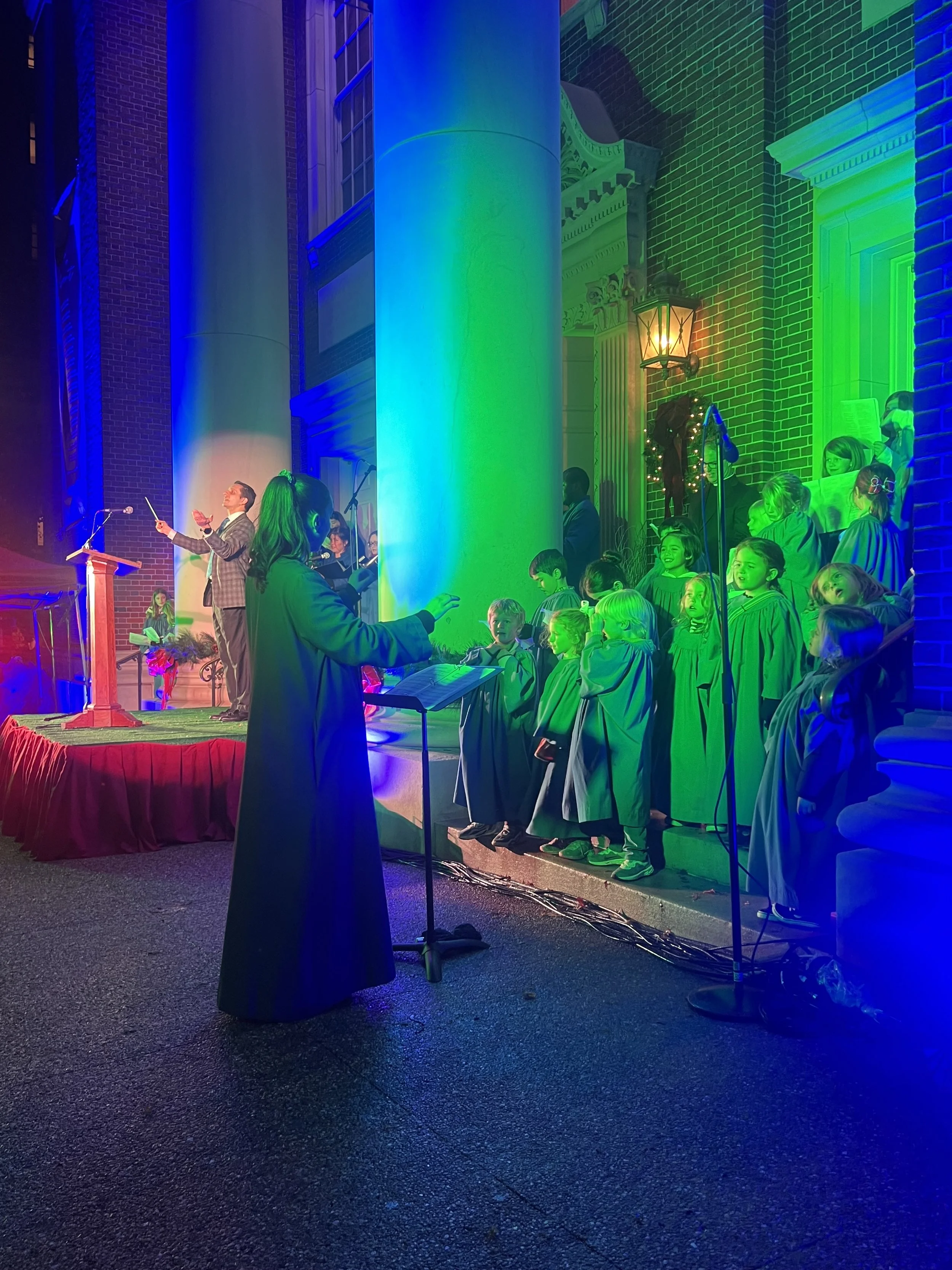 Park Avenue Tree Lighting. Brick Youth Choir. The Brick Presbyterian Church. New York, NY.
